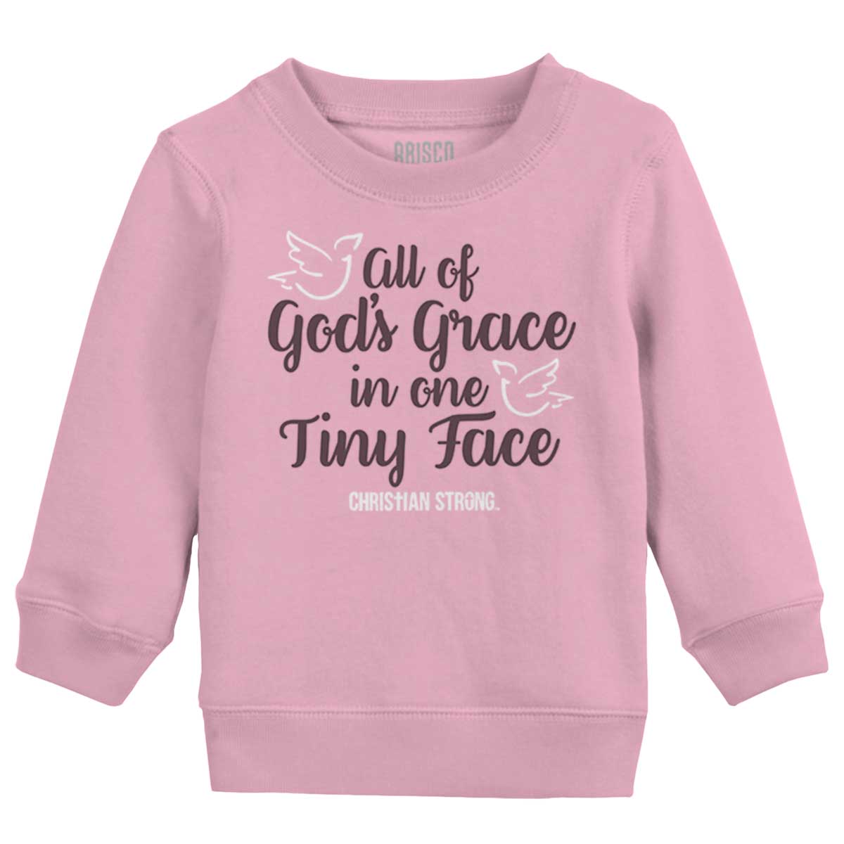 Gods Grace Tiny Face Toddler Crewneck Sweatshirt
