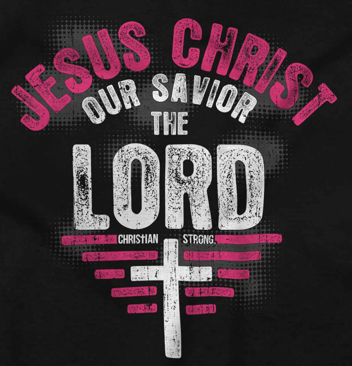 Jesus Christ Savior Lord Christian Religious Womens Short Sleeve