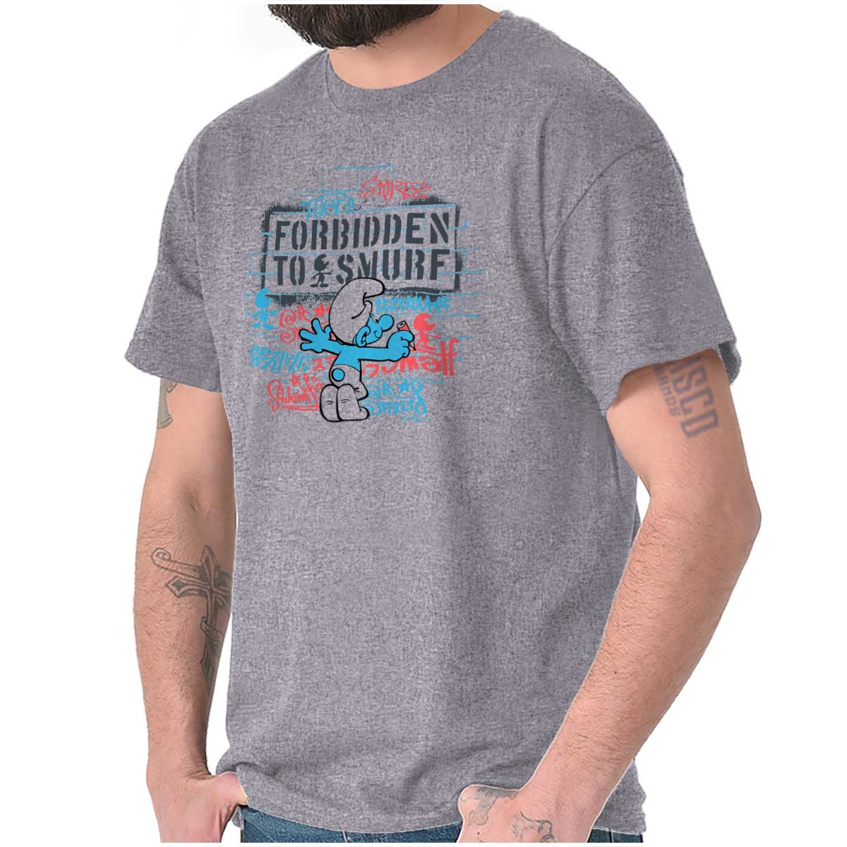 ★2025SS新作★WKNDRS X SMURFS★CARTOON T-SHIRT MUSINSA | WKNDRS CARTOON T-SHIRT (BLACK)