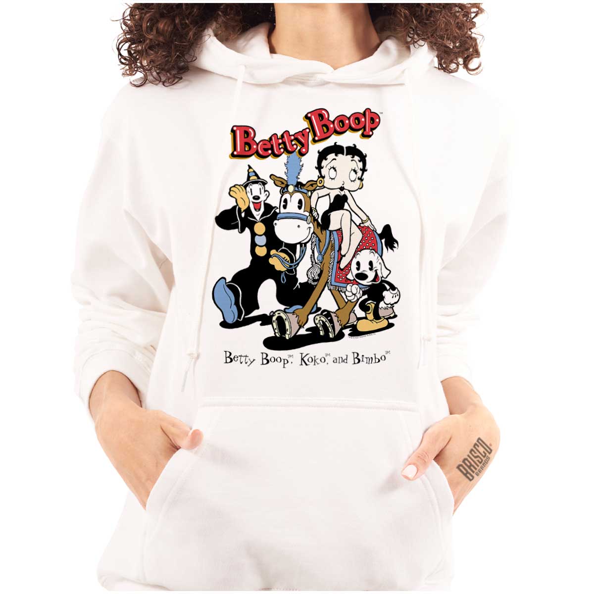 Betty Boop Vintage Cartoon Koko and Bimbo Womens Hooded