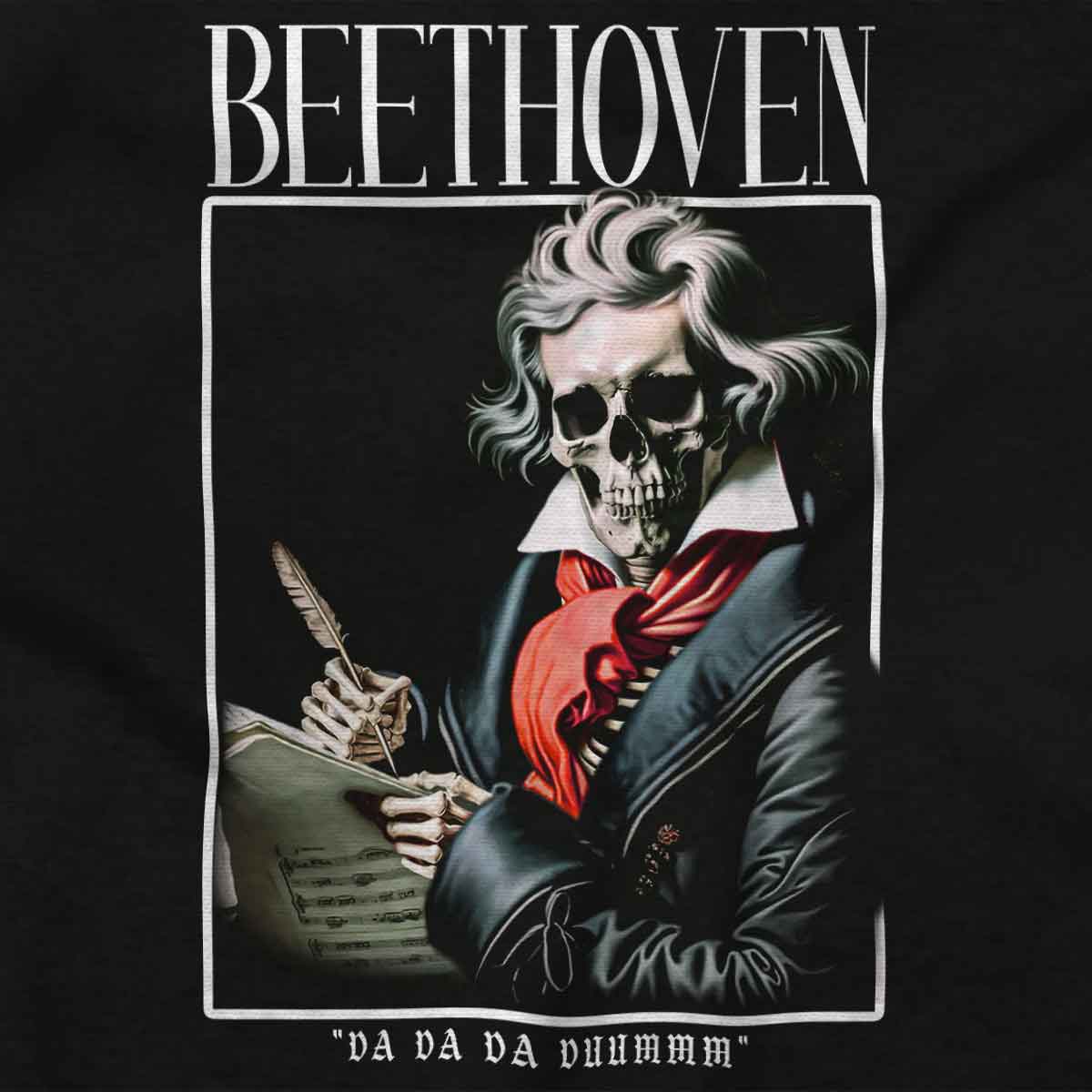 Classical Music Beethoven Skeleton Da Da Dum Womens or Mens