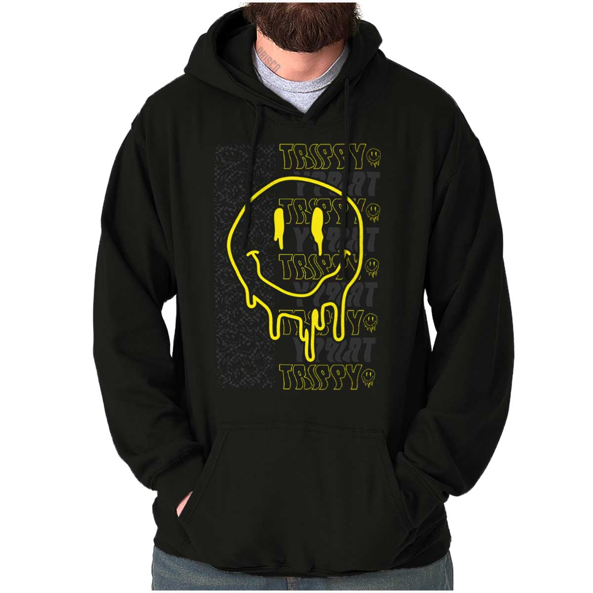 トップス Happy Face Printed Hoodie 119106535.jpg
