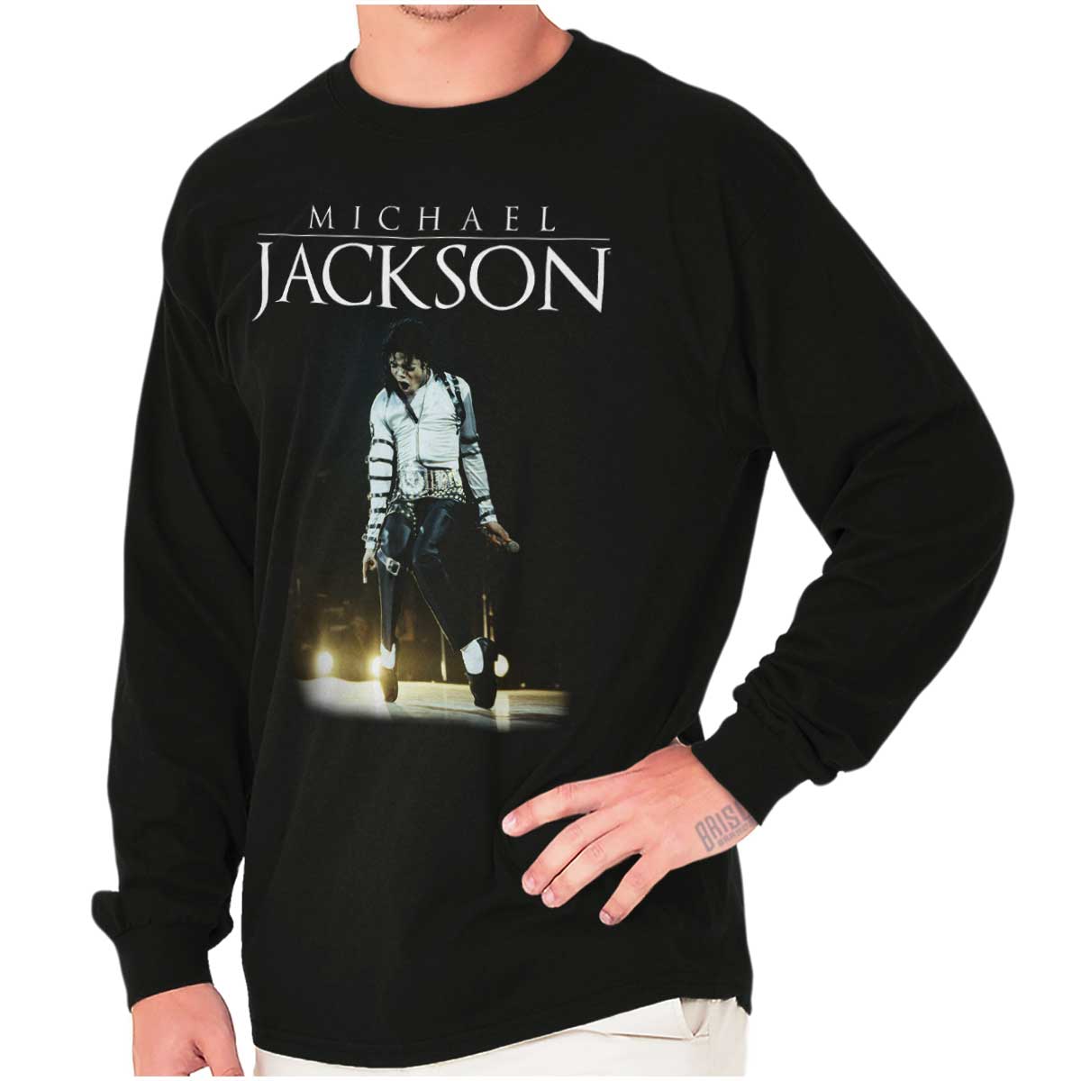 Michael Jackson Bad Tour Toe Stand Dance Long Sleeve Tshirt for