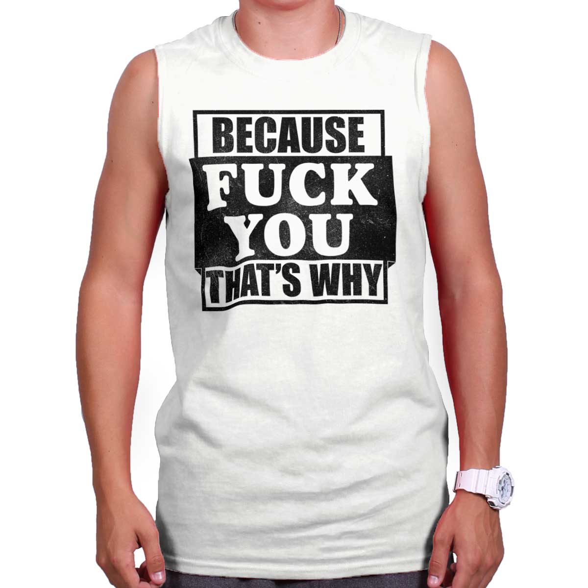 Because F*** You Thats Why Funny Rude Insult Short Sleeve TShirt Tees