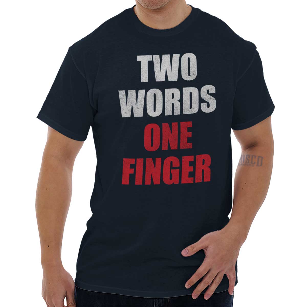 two words one finger sweatshirt