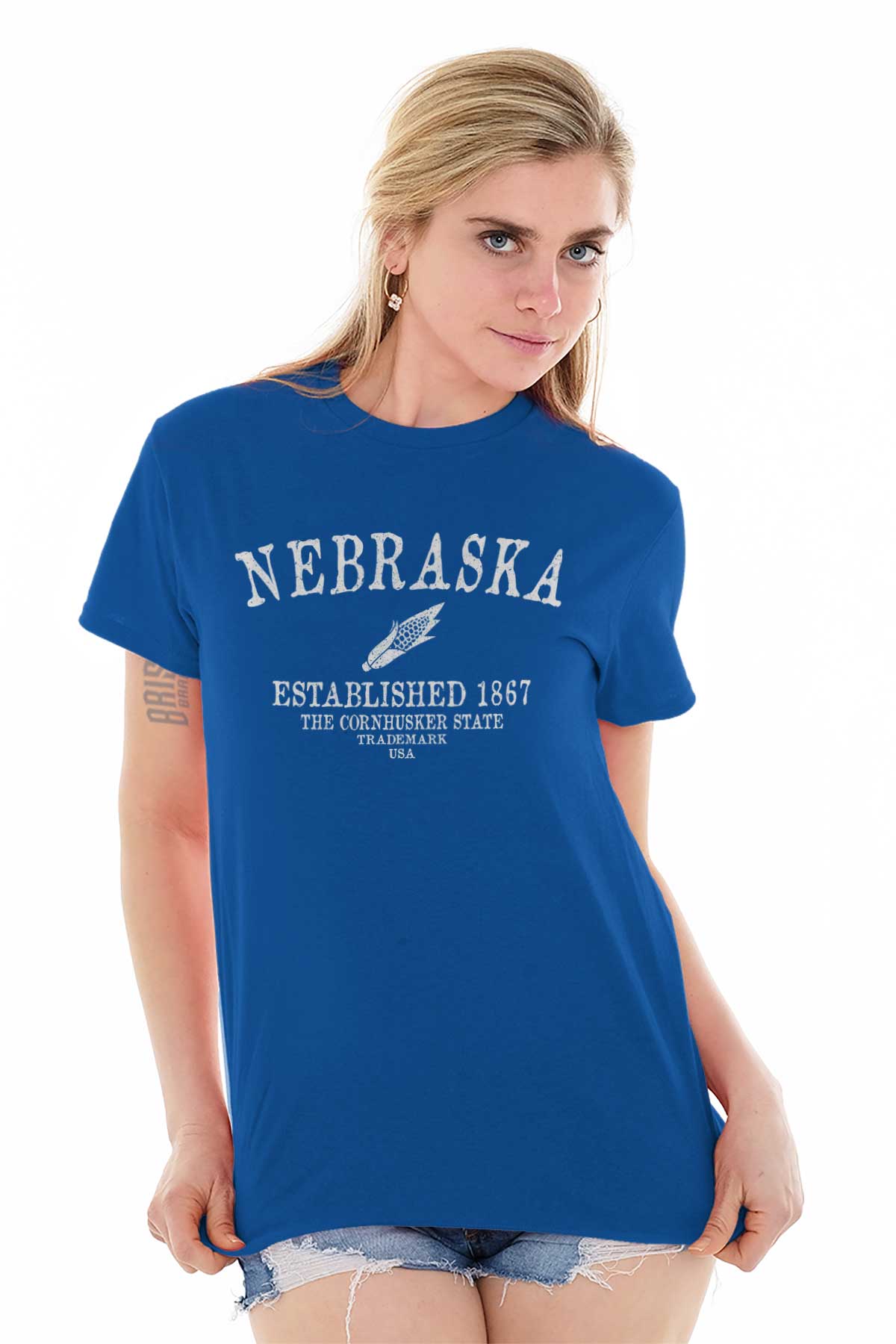 white nebraska shirt