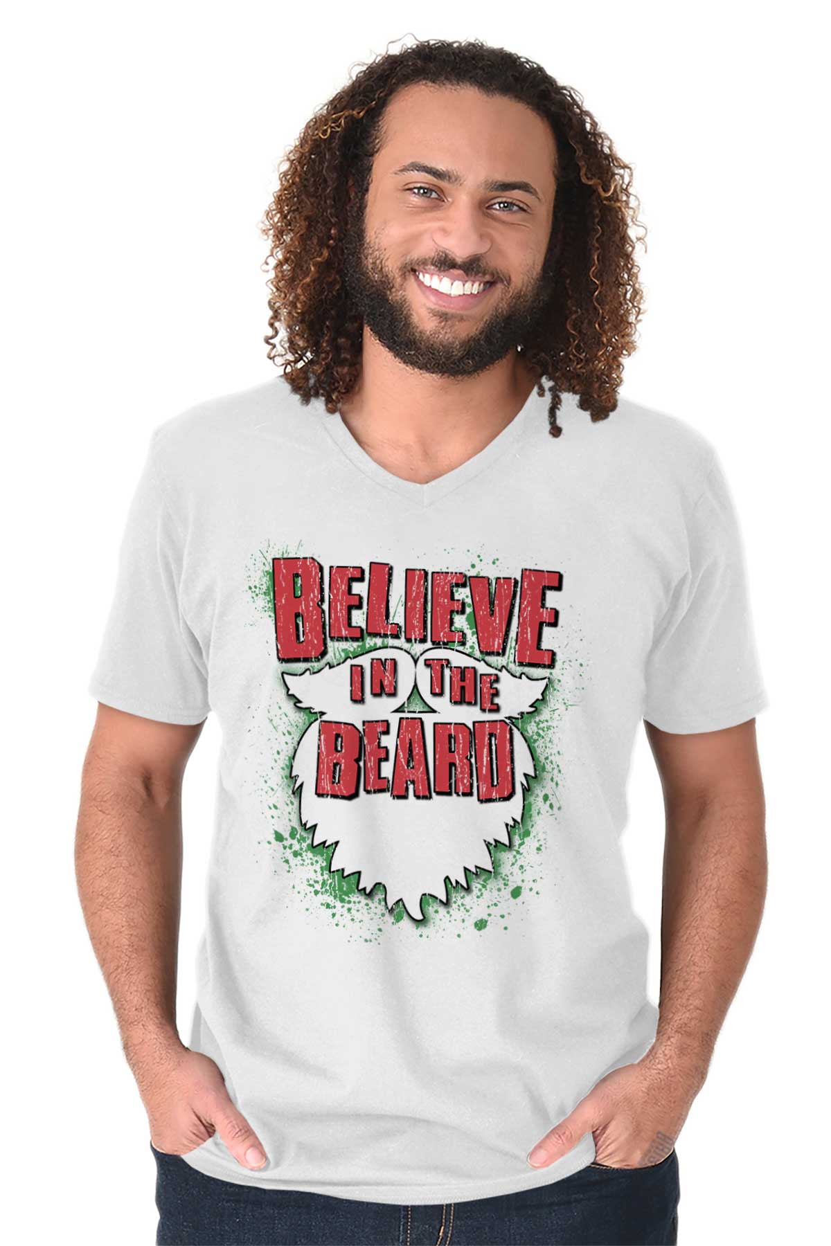 santa beard shirt