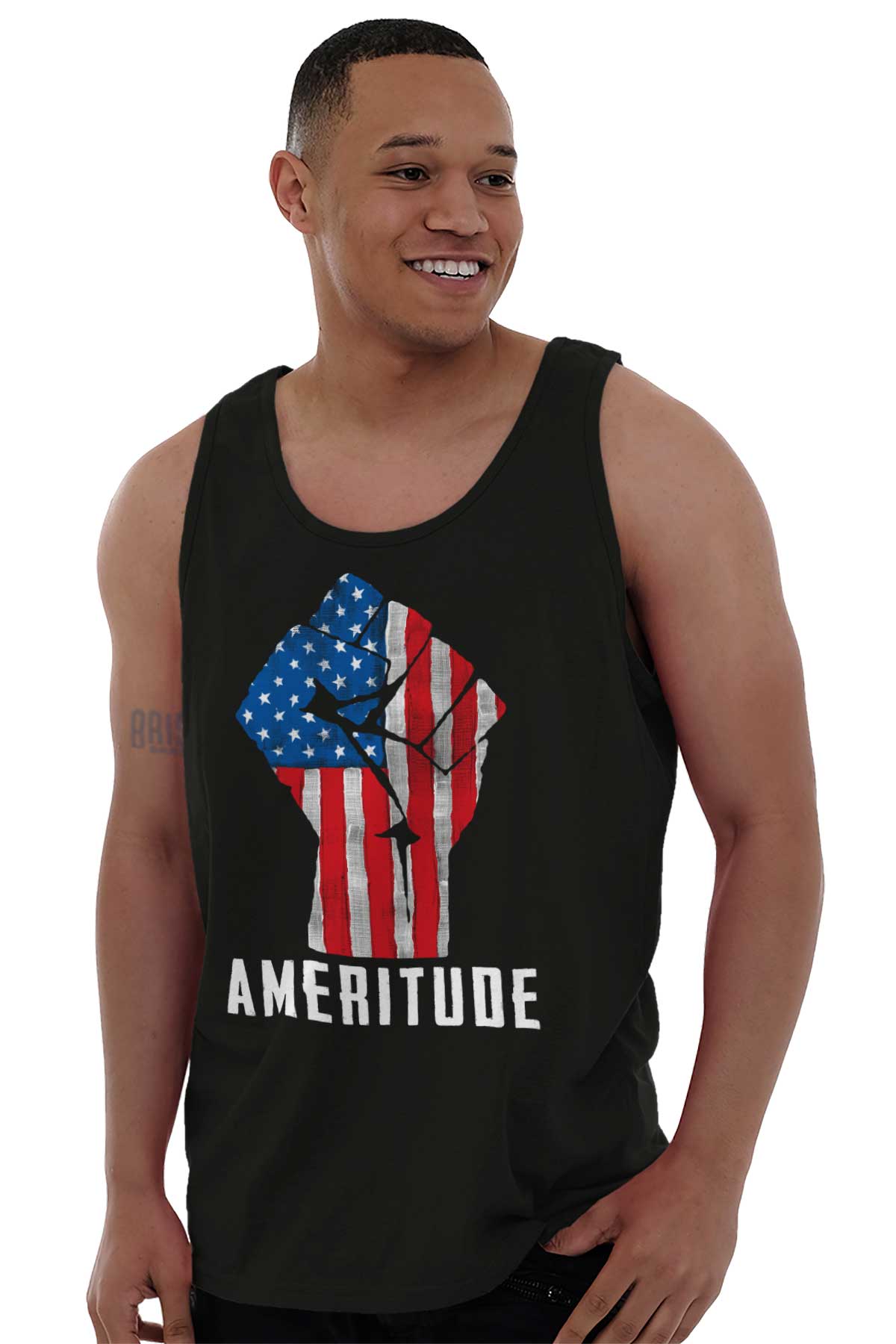 American Attitude Ameritude United States USA Patriotic Youth Tee Shirt T