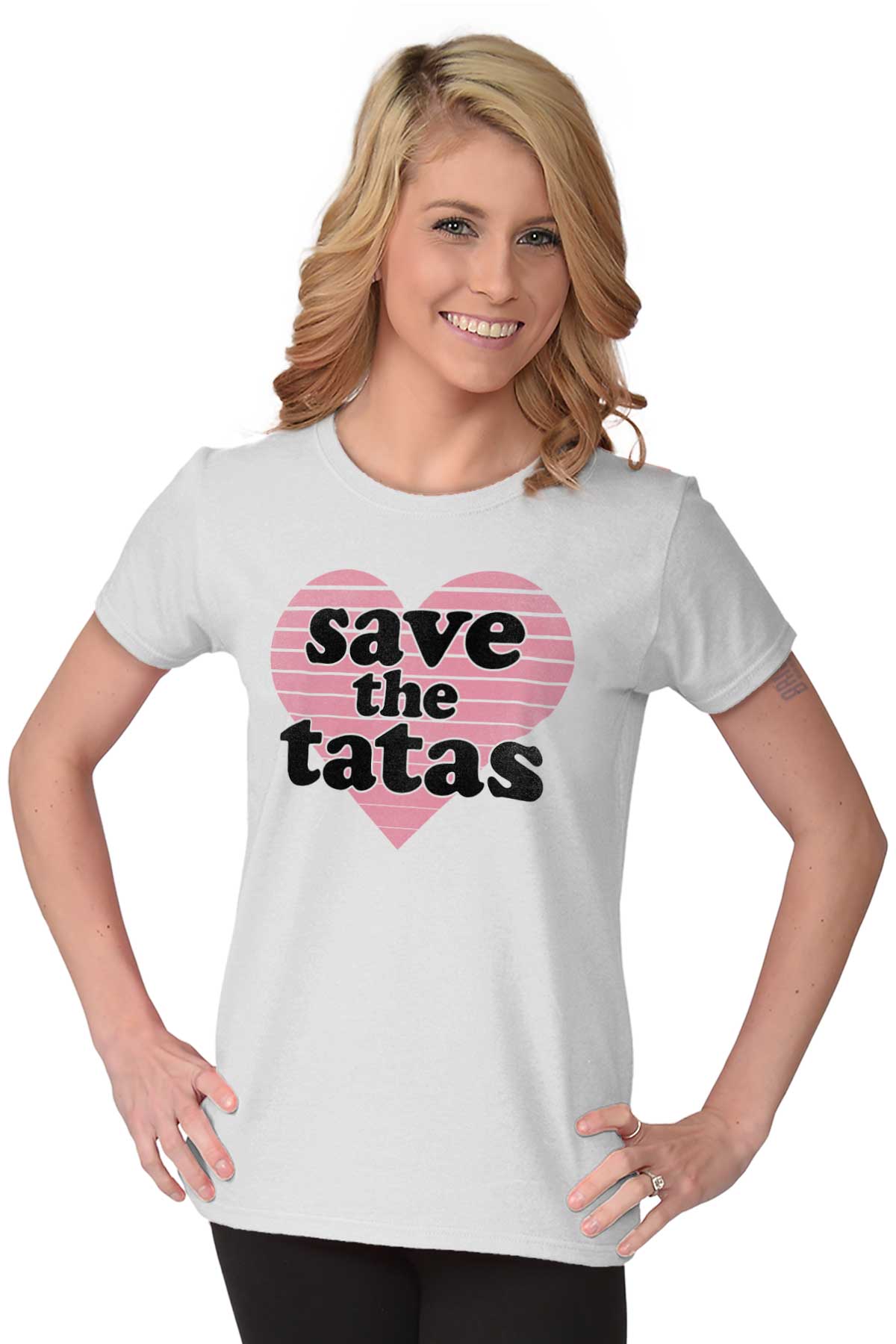 Save The Tatas Breast Cancer Awareness T Graphic T Shirts For Women 7312