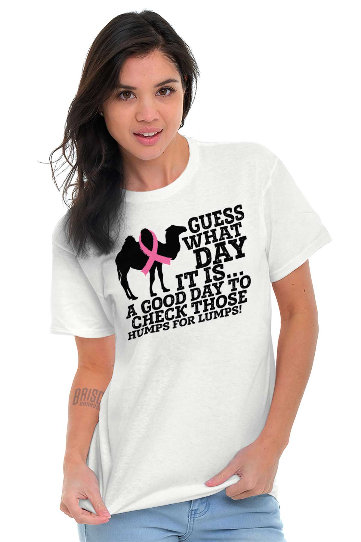 Guess What Day It Is Check Those Humps Bca Womens Short Sleeve Crewneck