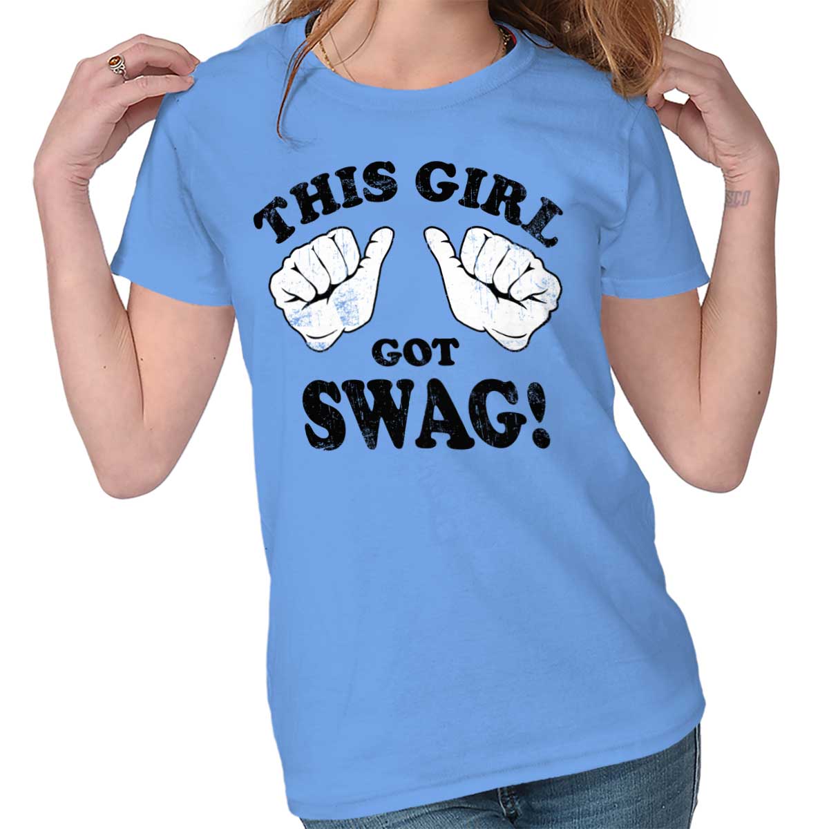This Girl Got Swag Shirt for Women Funny Swagger Sarcastic Womens T