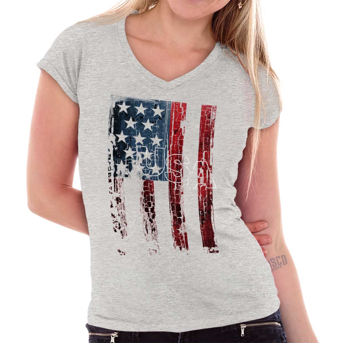 American Attitude Ameritude United States USA Patriotic Youth Tee Shirt T