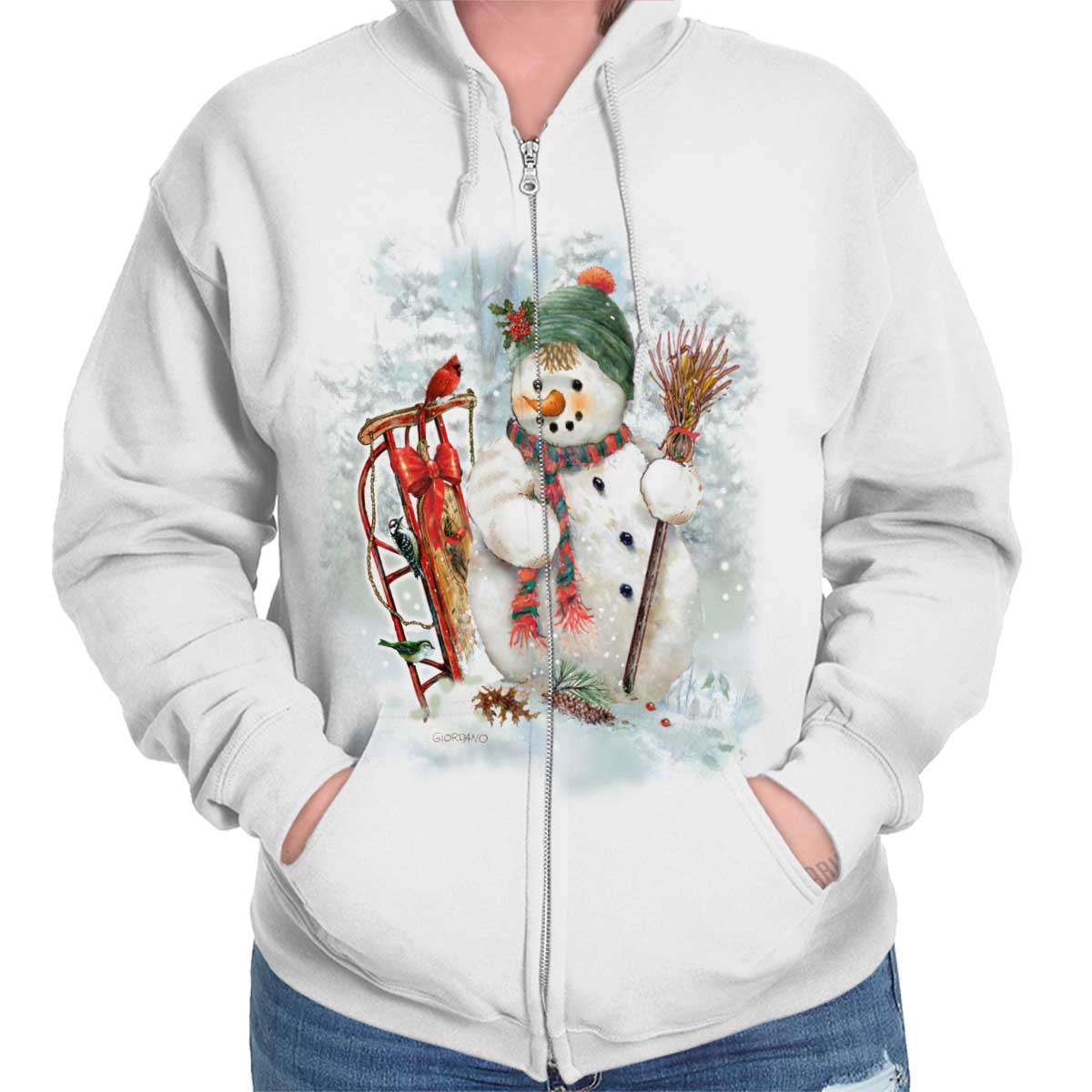 snowman sweat shirt