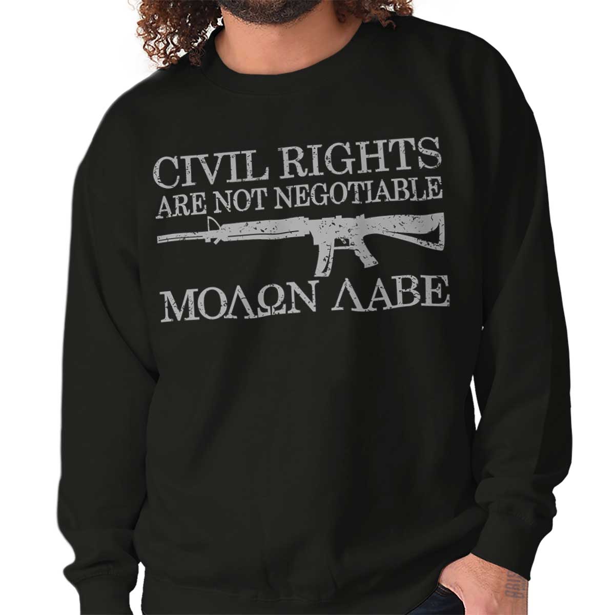 THREE PERCENTER HOODED SWEATSHIRT MOLON LABE 2ND AMENDMENT HOODIE 3 PERCENT 3/%