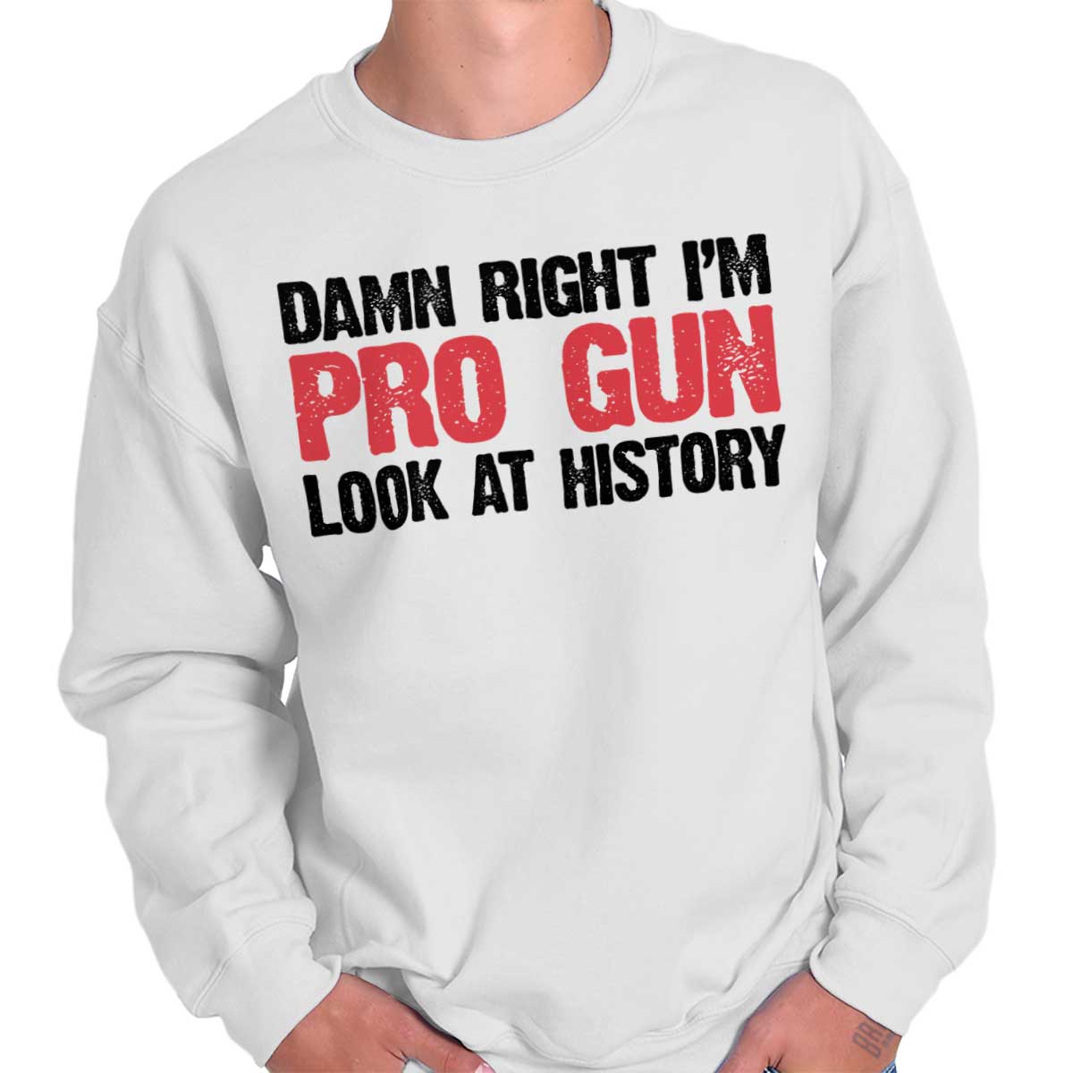D*** Right I'm Pro Arms Look At History 2nd Amendment USA Hooded Sweatshirt