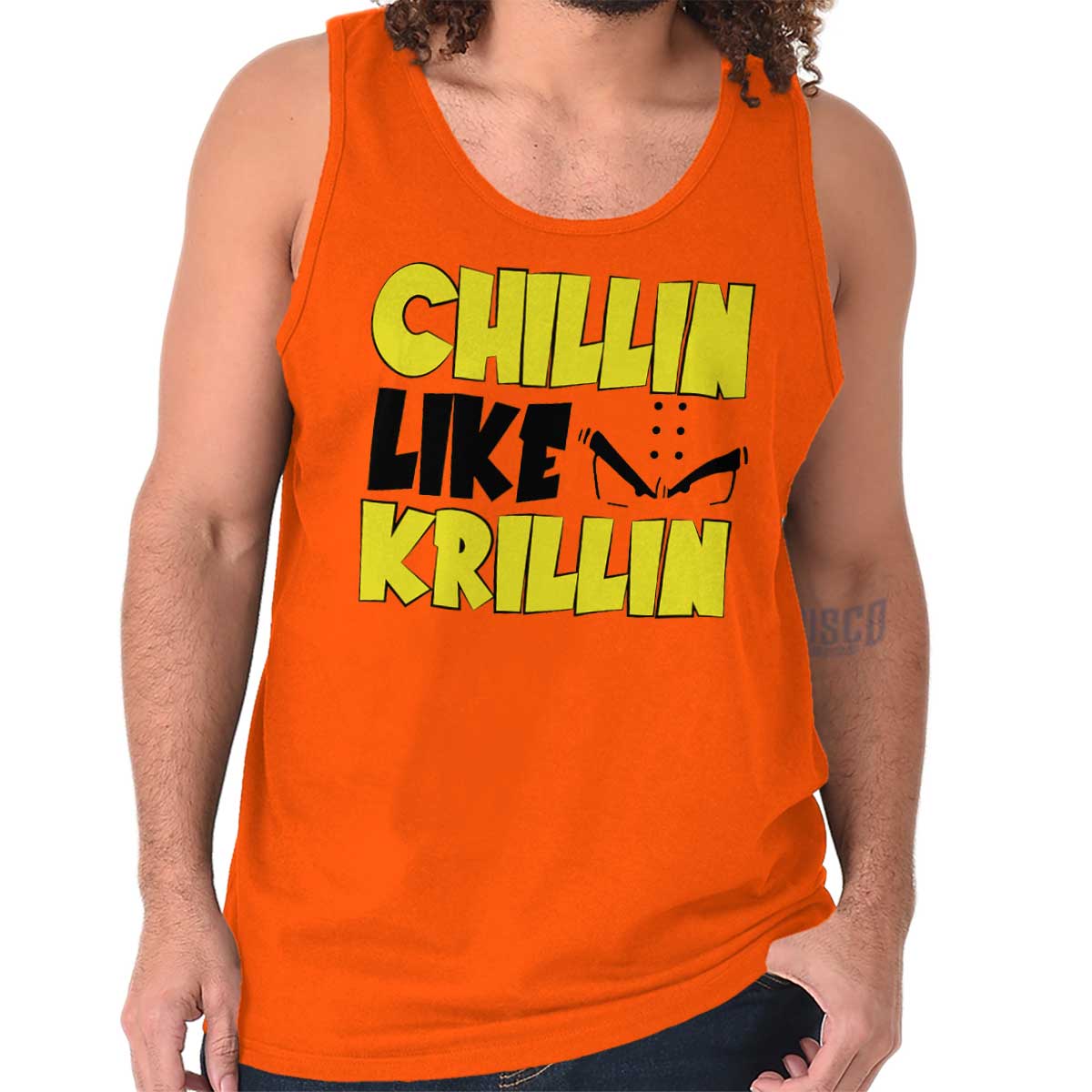 Chillin Gym Workout Anime Fitness Gift Tank Top T Shirts Tees Men Women