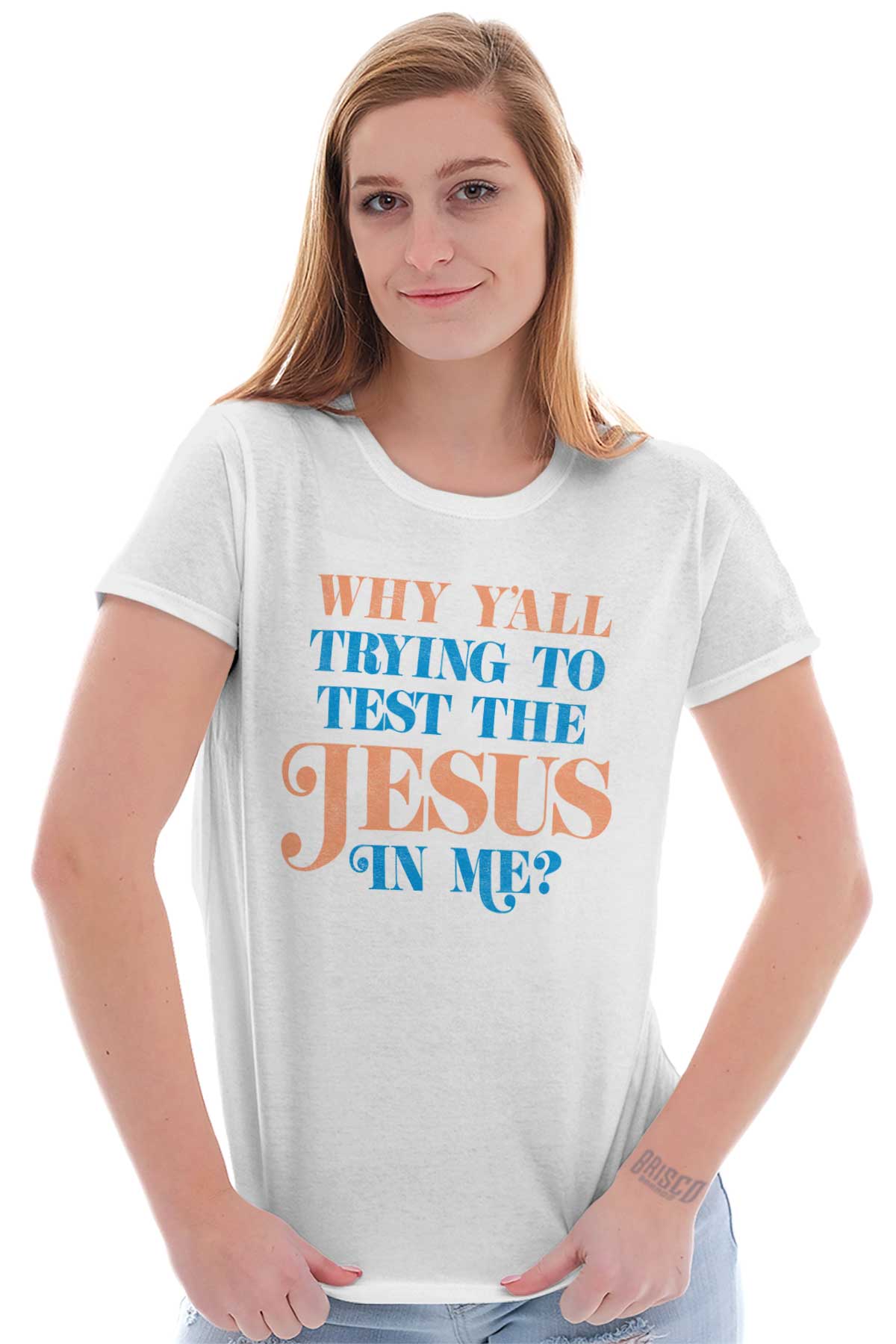 Test The Jesus In Me Funny Christian Faith Church Religion Womens Tee T ...