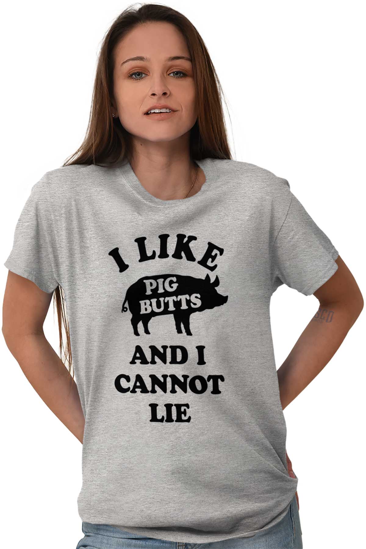 Like Pig Butts And I Cannot Lie Funny Meat Short Sleeve T-Shirt Tees ...