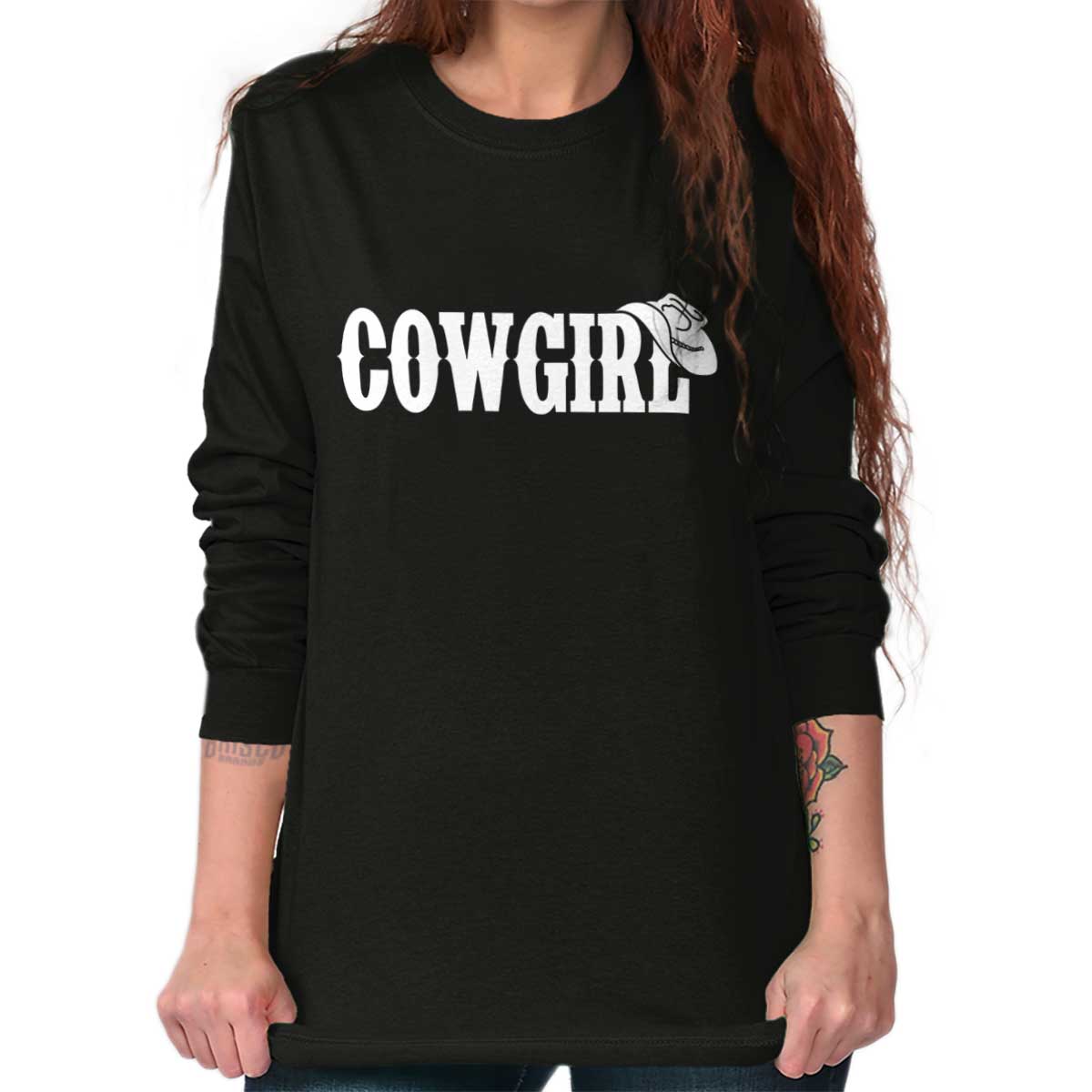 Cowgirl Western Country Usa Ranch Rodeo T Long Sleeve Tshirt Tee For Women Ebay