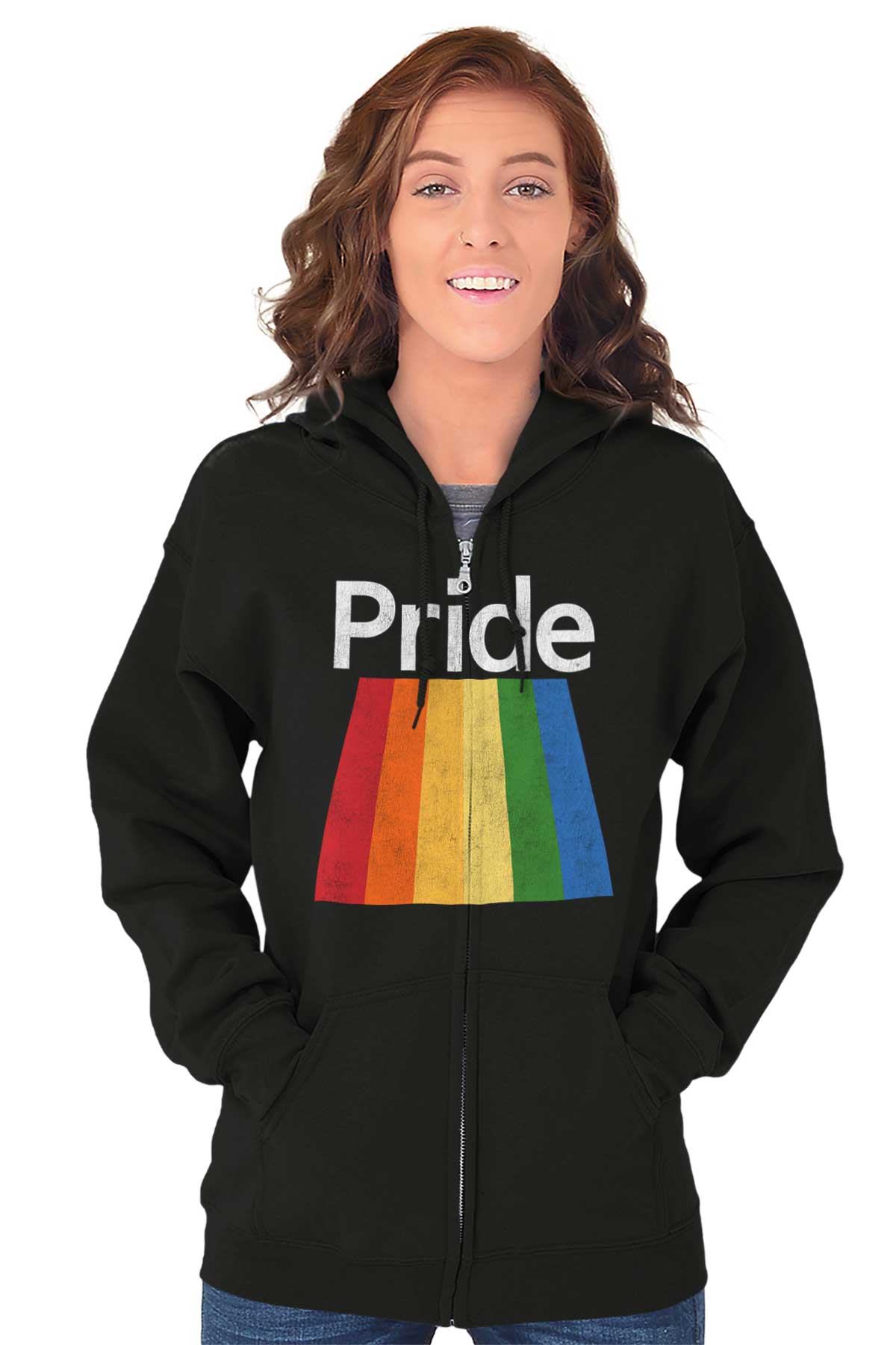 Gay Pride Rainbow Lgbtq Lesbian Rights Parade Adult Zip Hoodie Jacket Sweatshirt Ebay