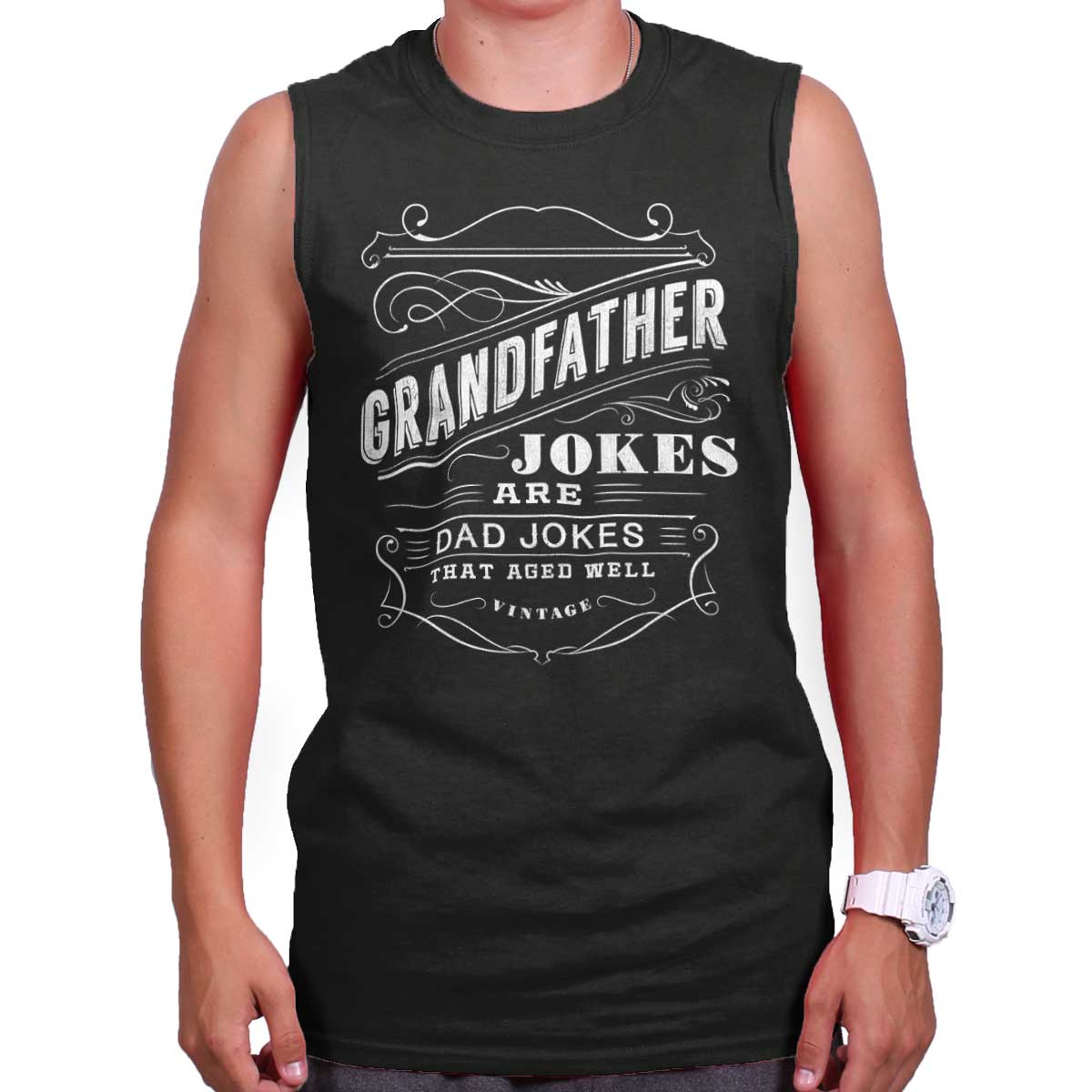 Download Grandfather Dad Jokes Grandpa Fathers Day Casual Tank Tops Tee Shirts For Men Ebay