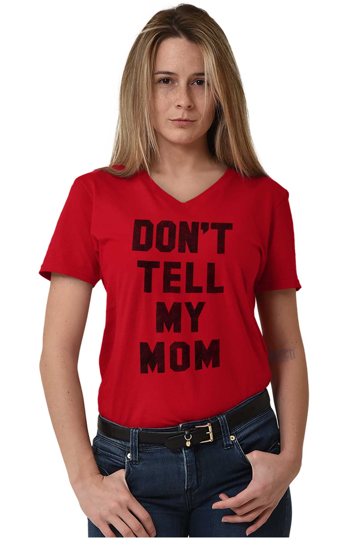 Dont Tell Mom Funny Secret Naughty Gym Adult V Neck Short Sleeve T Shirts Ebay