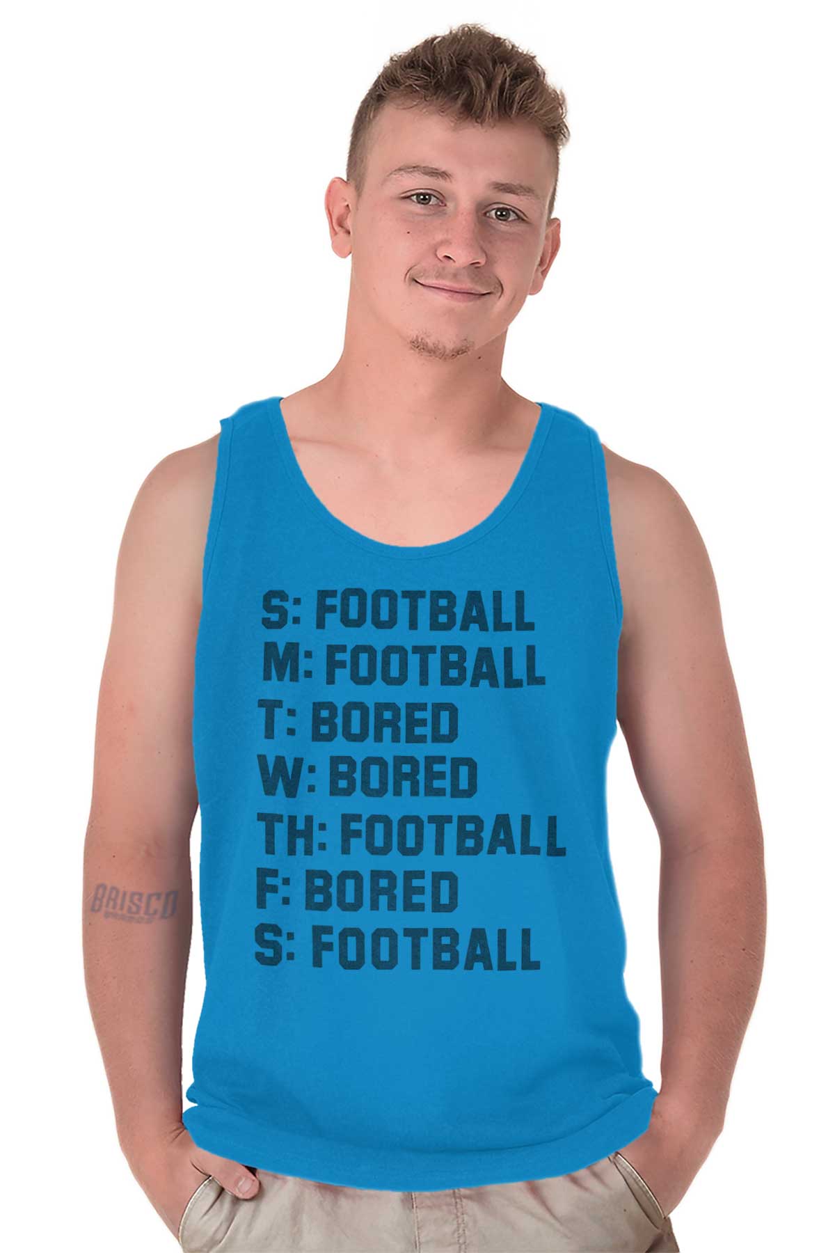 Weekday Weekend Funny Football Sports Gift Mens Tank Top Sleeveless T ...