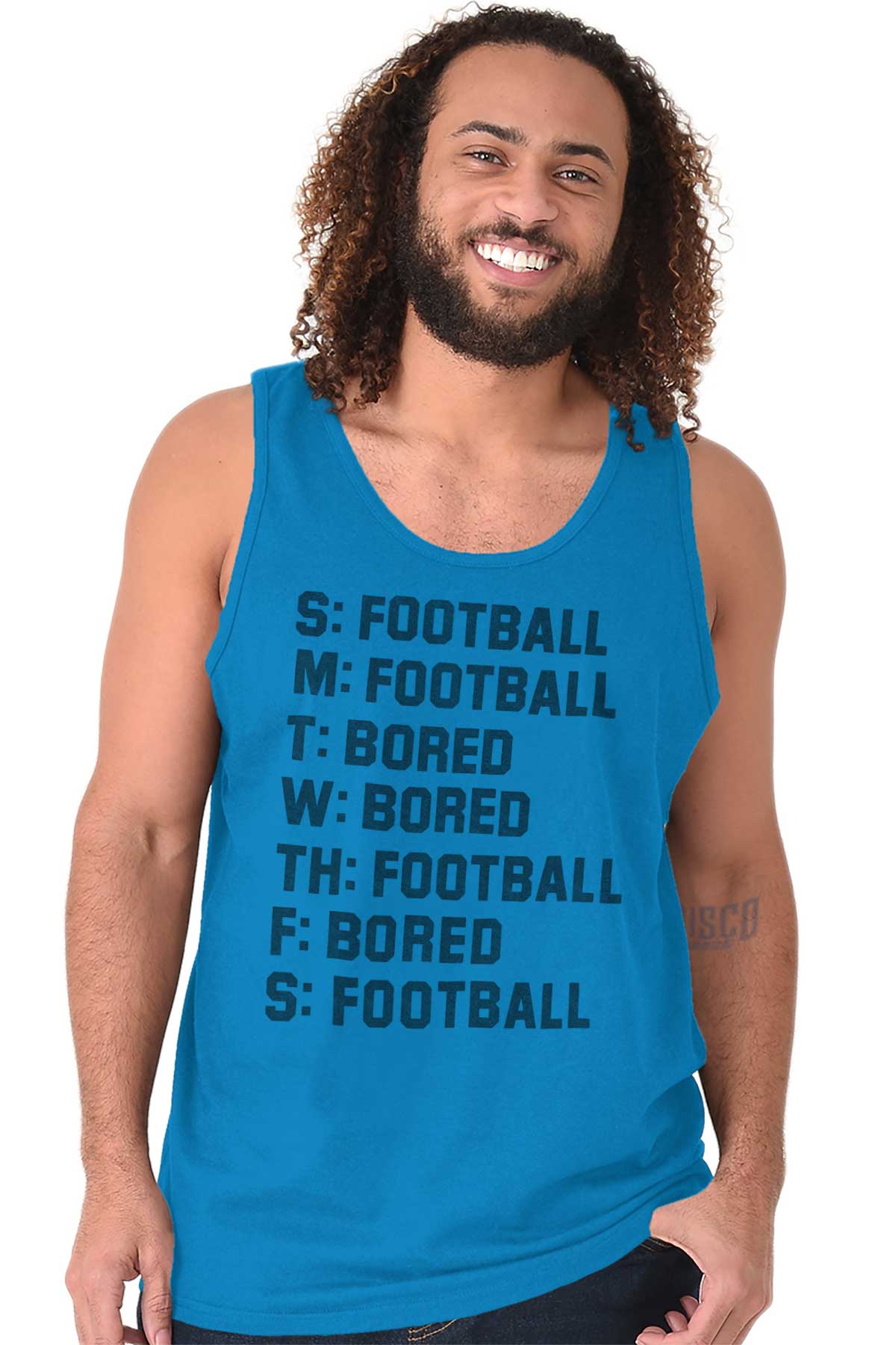 Weekday Weekend Funny Football Sports Gift Mens Tank Top Sleeveless T ...