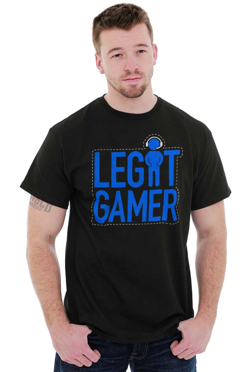 Legit Gamer Nerdy Geeky Video Gaming Gift Mens T-Shirts T Shirts Tees ...