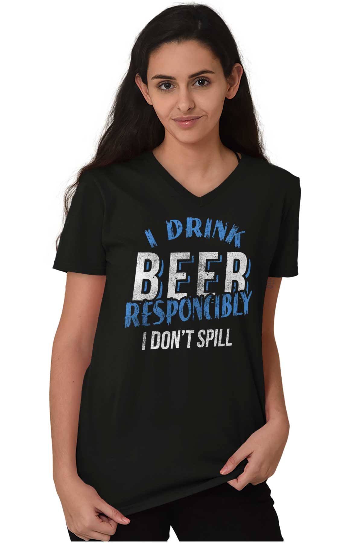 Drink Beer Responsibly College Fraternity V-Neck Tees Shirts Tshirt T ...