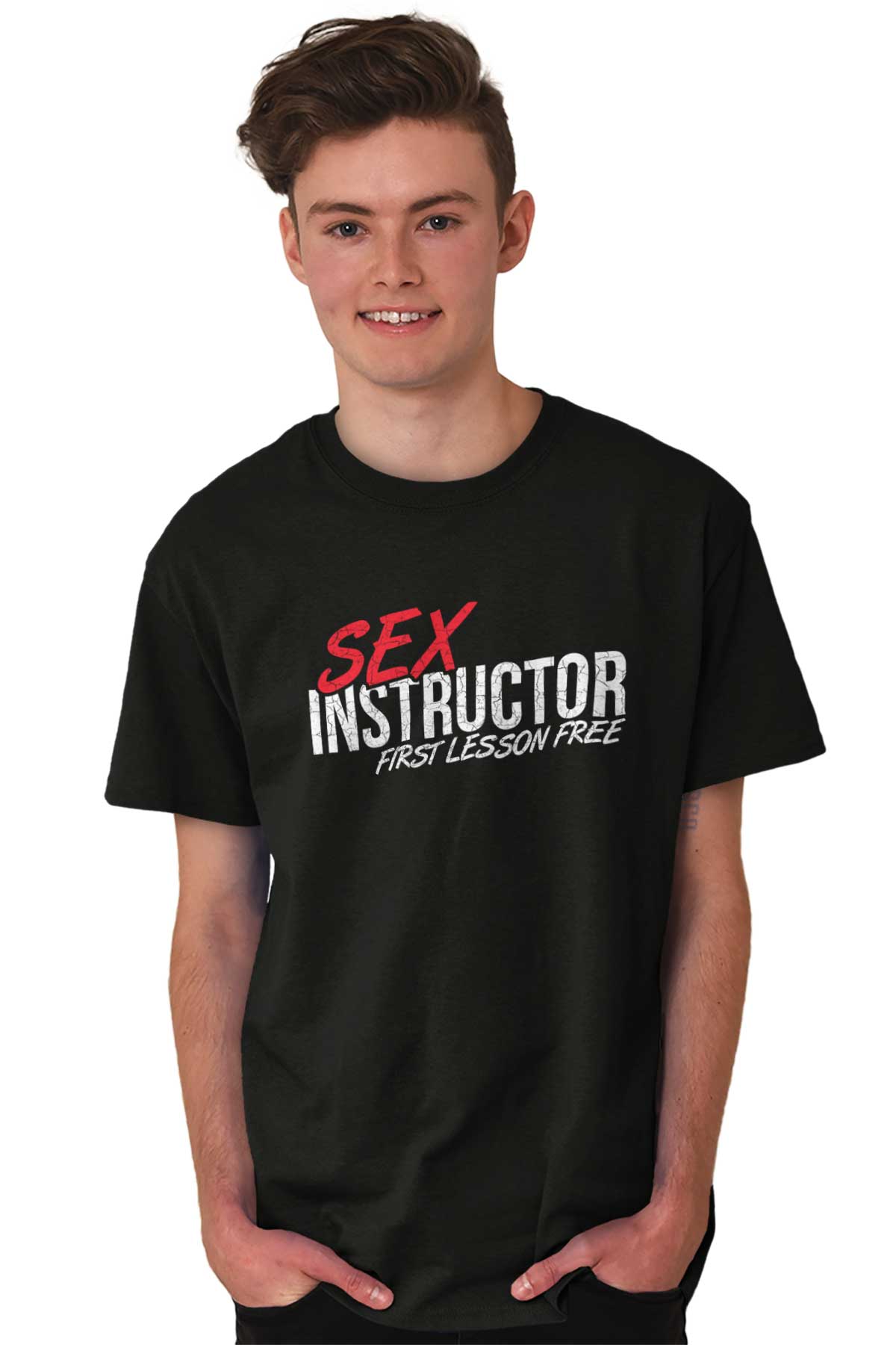 Sex Instructor Free Lessons Funny Pun Humor Mens T Shirts T Shirts Tees Tshirt Ebay 8590