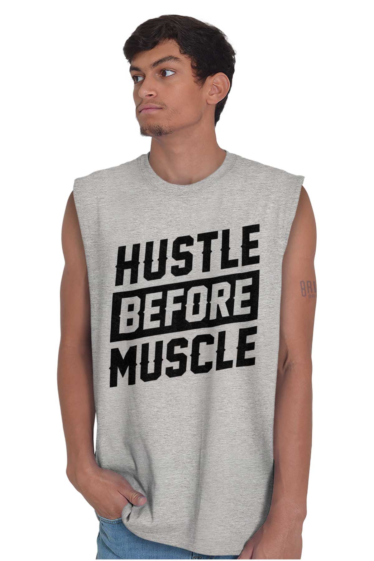 hustle and muscle shirt