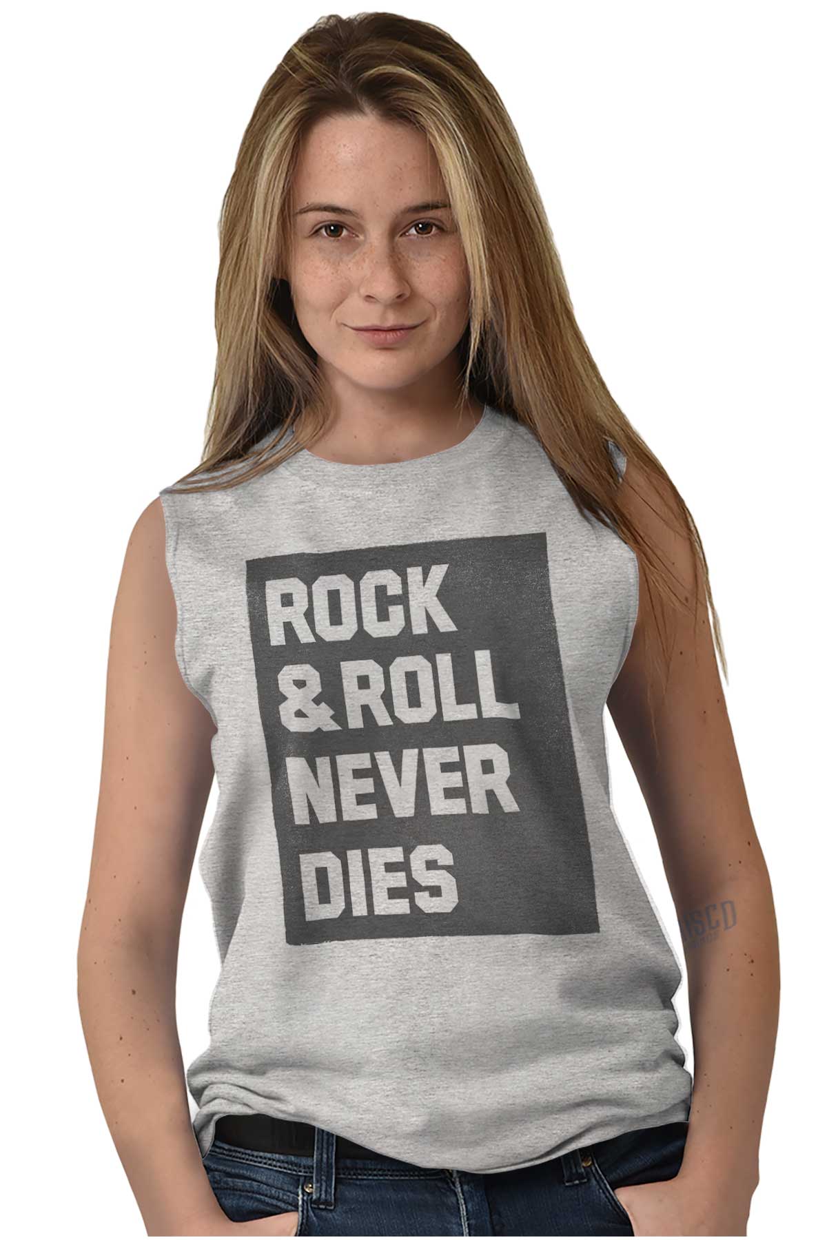 Rock And Roll Never Dies Music Classic Rock Sleeveless T Shirts Tees ...