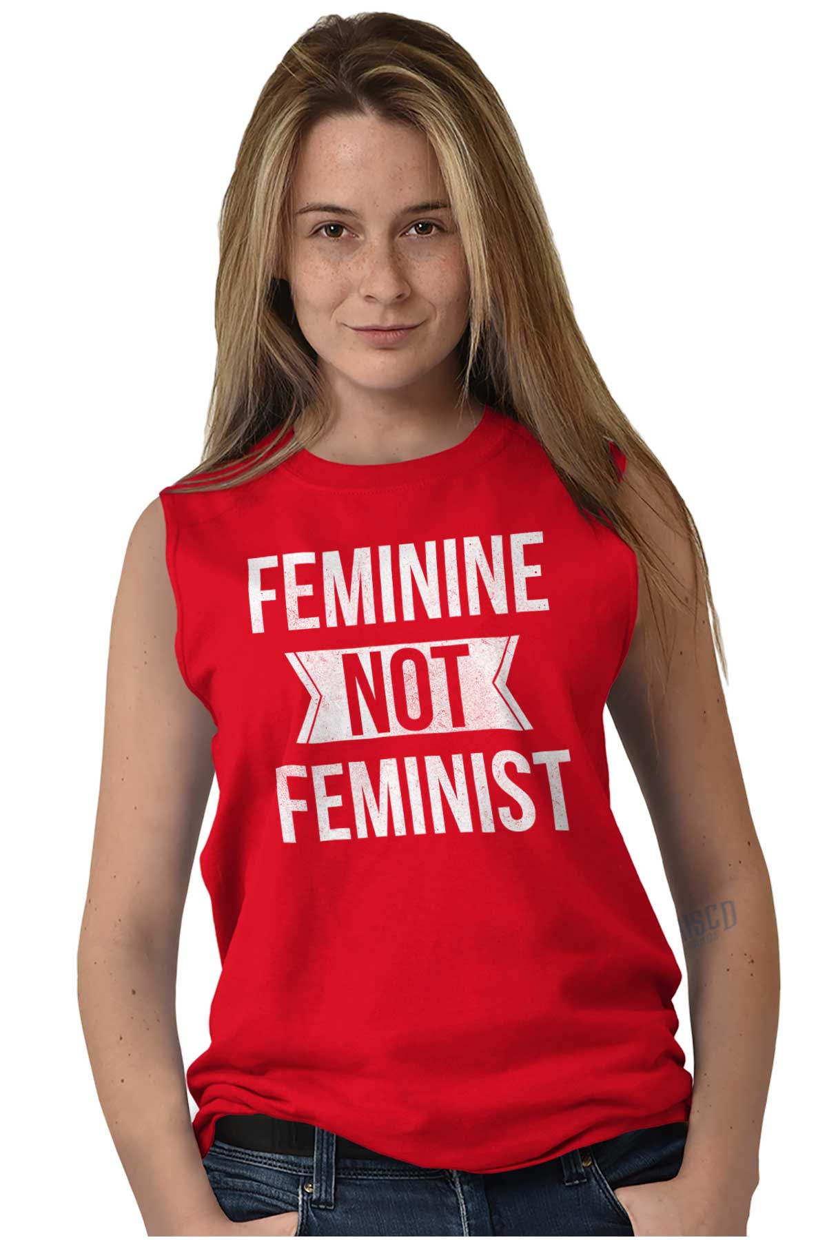 Feminine Not Feminist Political Republican Casual Tank Tops Shirts For ...