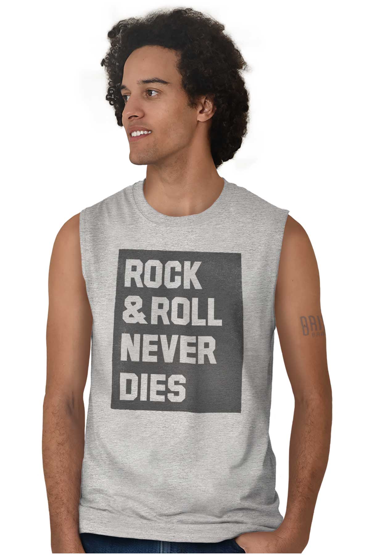 Rock And Roll Never Dies Music Classic Rock Sleeveless T Shirts Tees ...