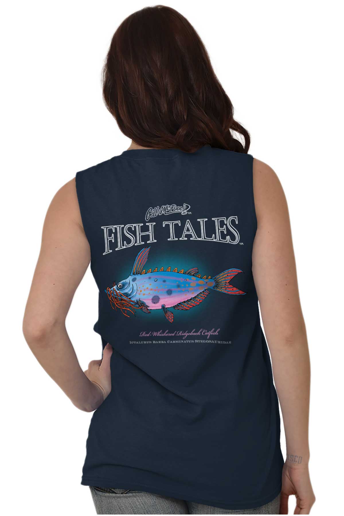 Catfish Fishing Shirt Sporting Good Gill McFinn Fishing Gear Sleeveless