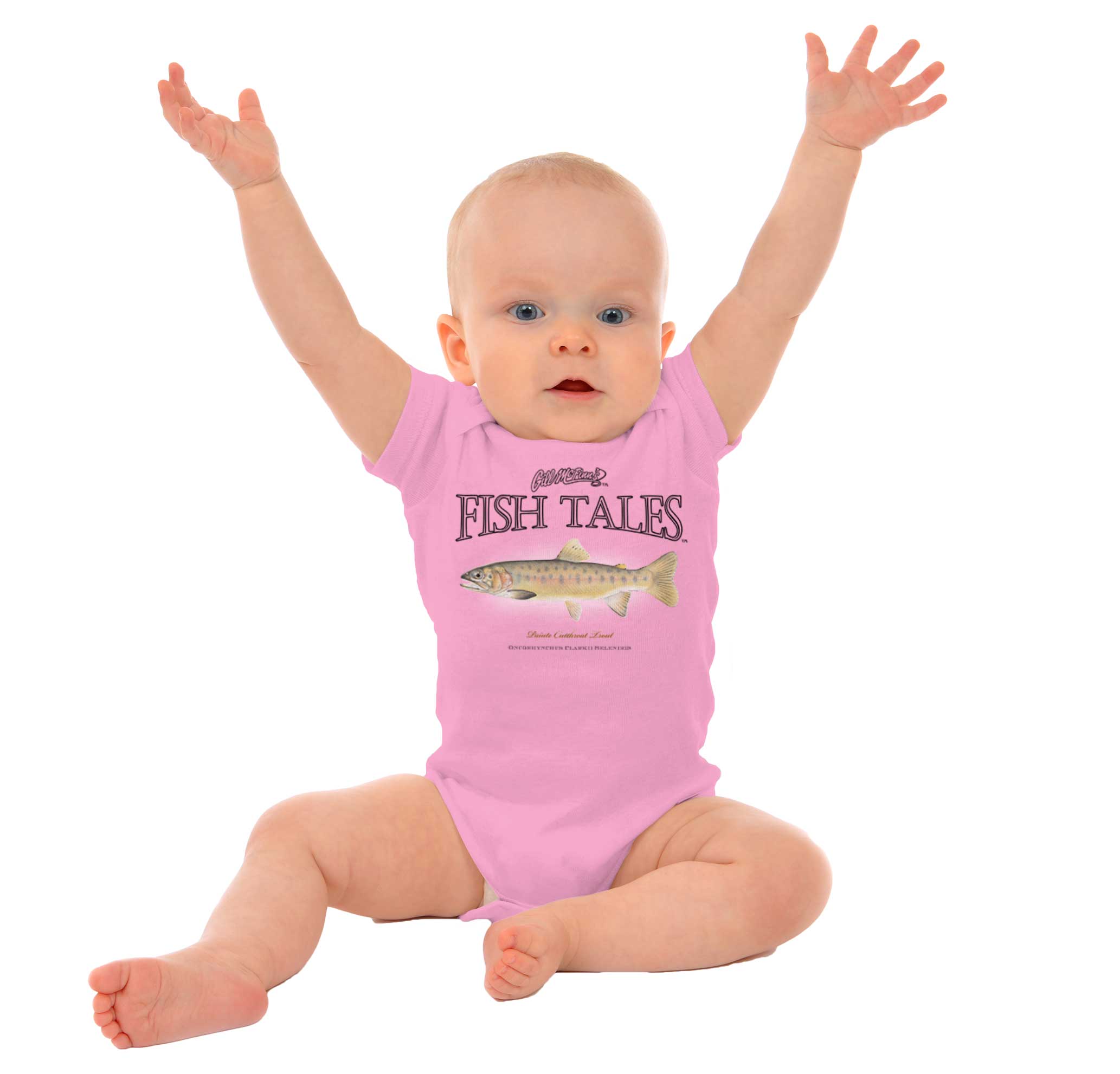 Gill McFinns Paiute Cutthroat Trout Fishing Newborn Baby Boy Girl Infant Romper eBay