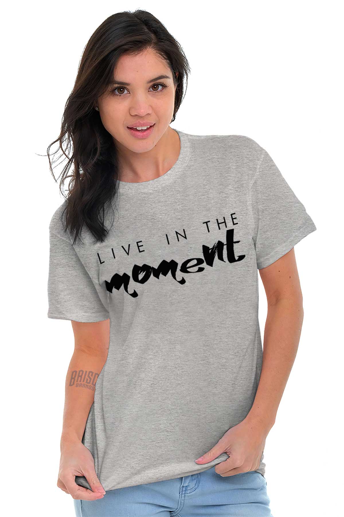 live in the moment shirt brand