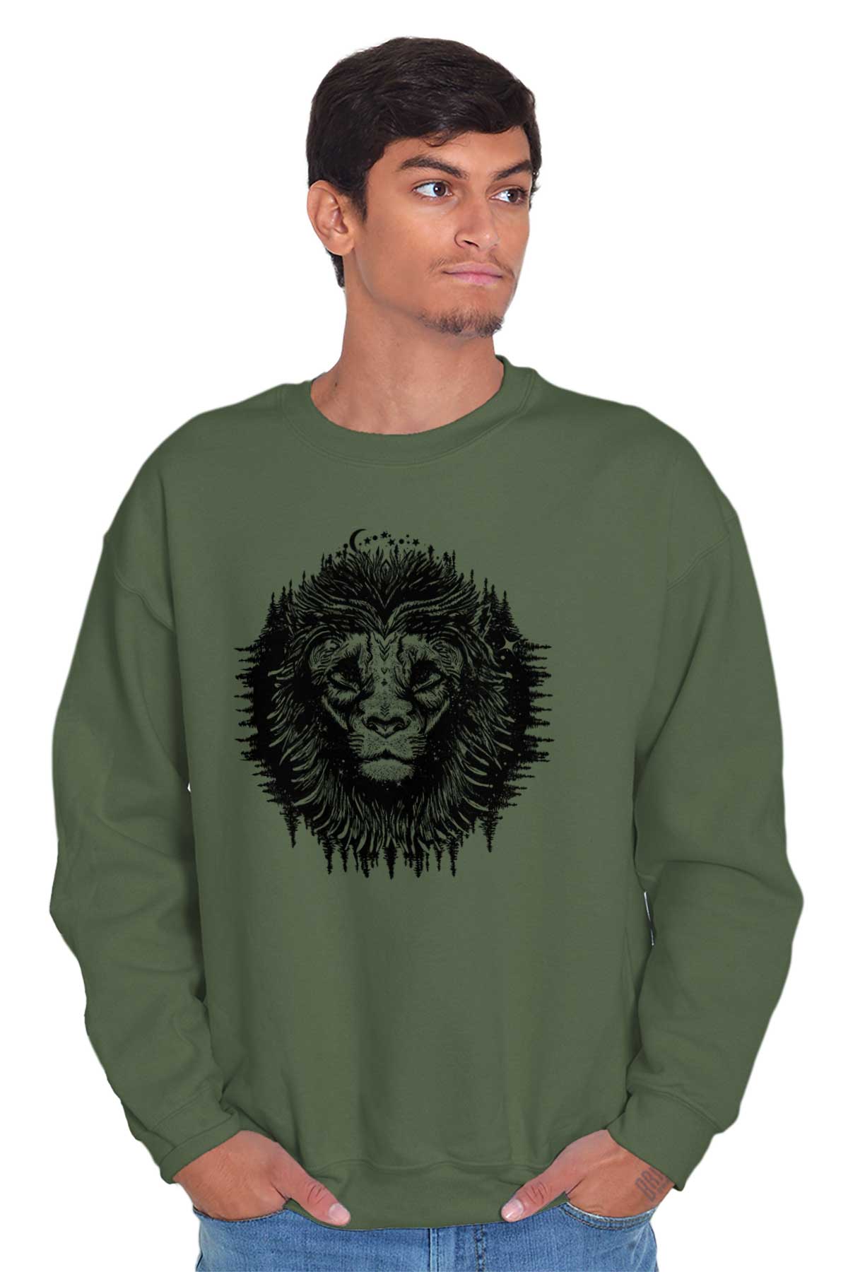 animal crew neck sweatshirts