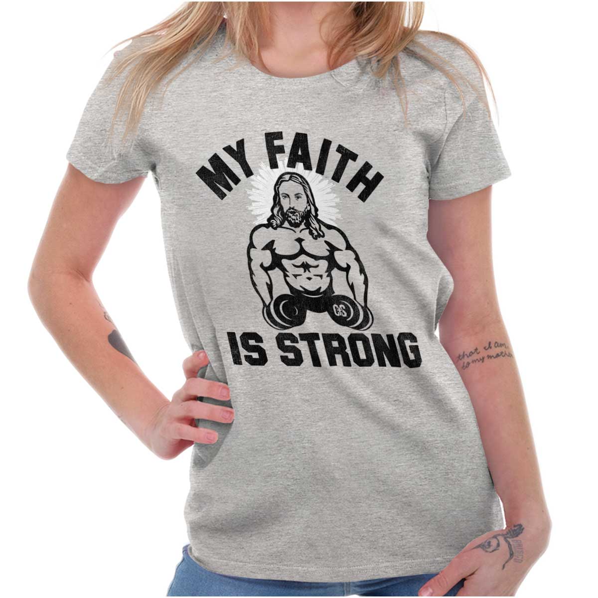 Faith Over Works, Bible Shirt, Weightlifting Gifts, Christian Gifts for Men,  Religious Fitness, Workout Gift for Men, Gym Motivation 