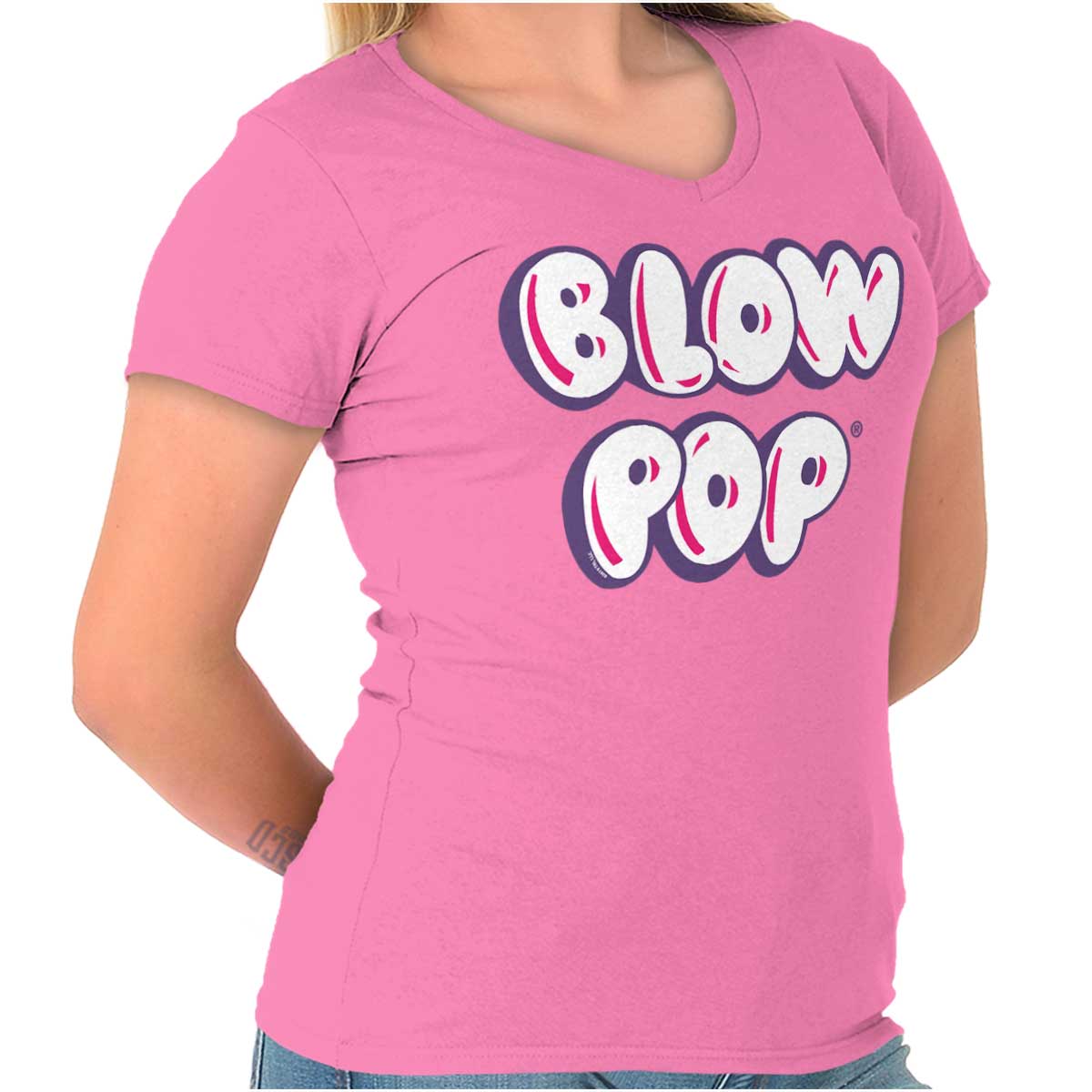 Original Blow Pop Lollipop Candy Logo Gift Womens Short Sleeve Ladies T ...