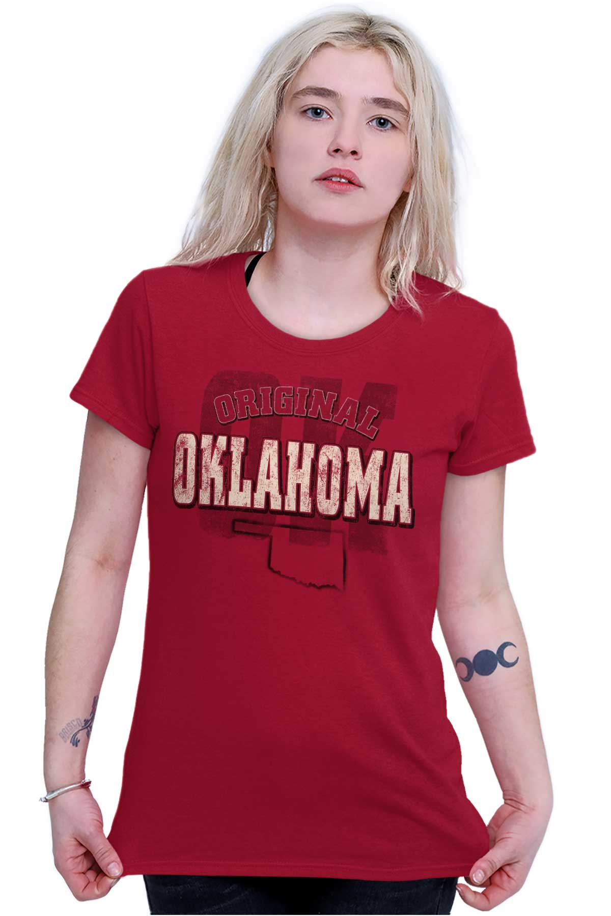 Ladies Oklahoma Student University Football College Tee Shirts Tshirts ...