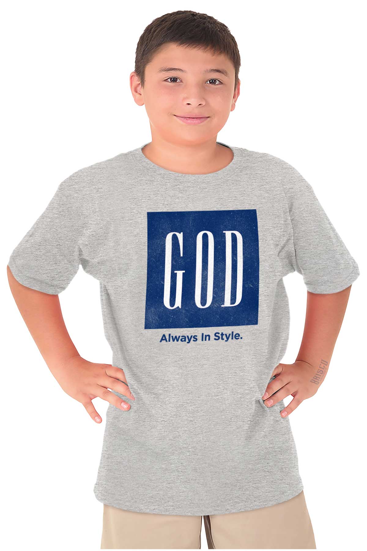 God Always In Style Jesus Christian Religious Youth Child T-Shirt ...
