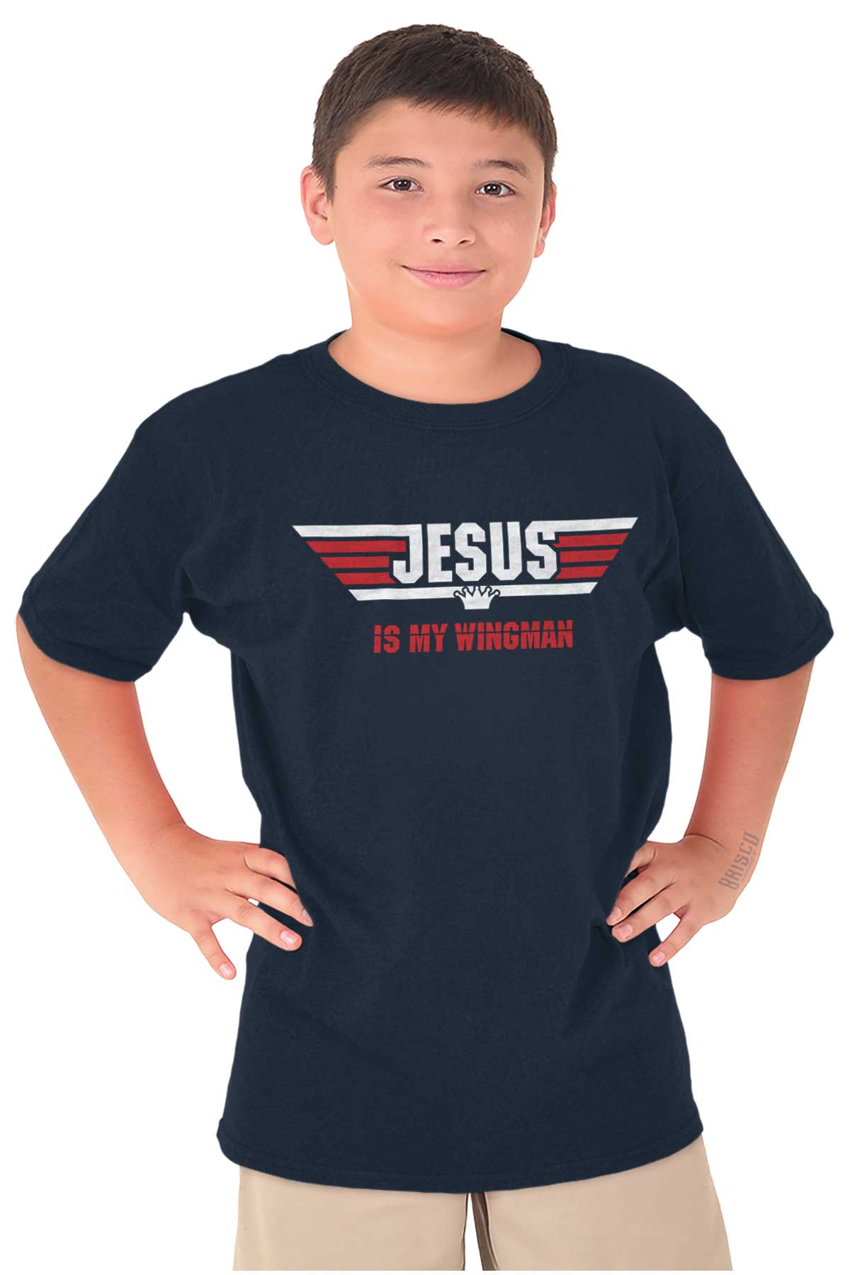 Jesus Christ My Wingman Religious Movie God Youth Child T-Shirt Tshirts ...