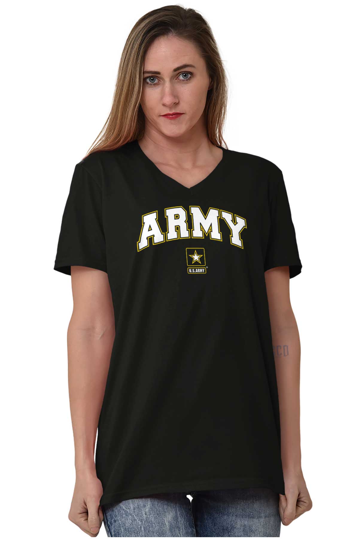 United States American Army Official Logo USA V-Neck Tees Shirts Tshirt ...