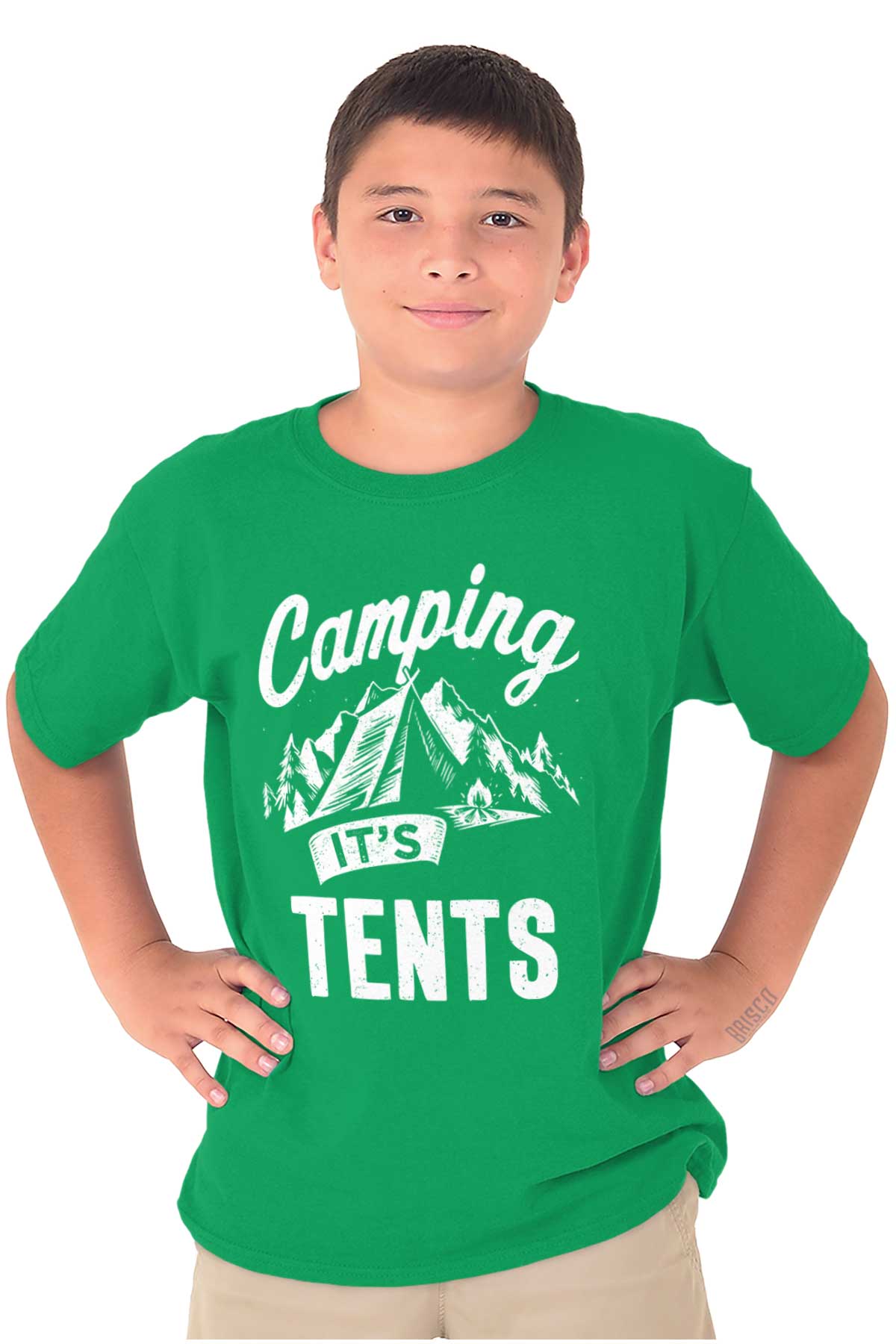 Camping Its In Tents Nature Outdoors RV Unisex Kids Youth Crew T Shirts ...