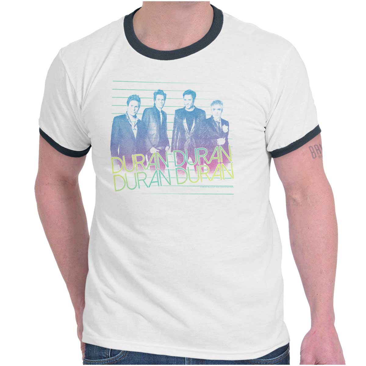 Duran Duran Vintage Concert Merch Tour Gift Adult Short Sleeve Ringer T