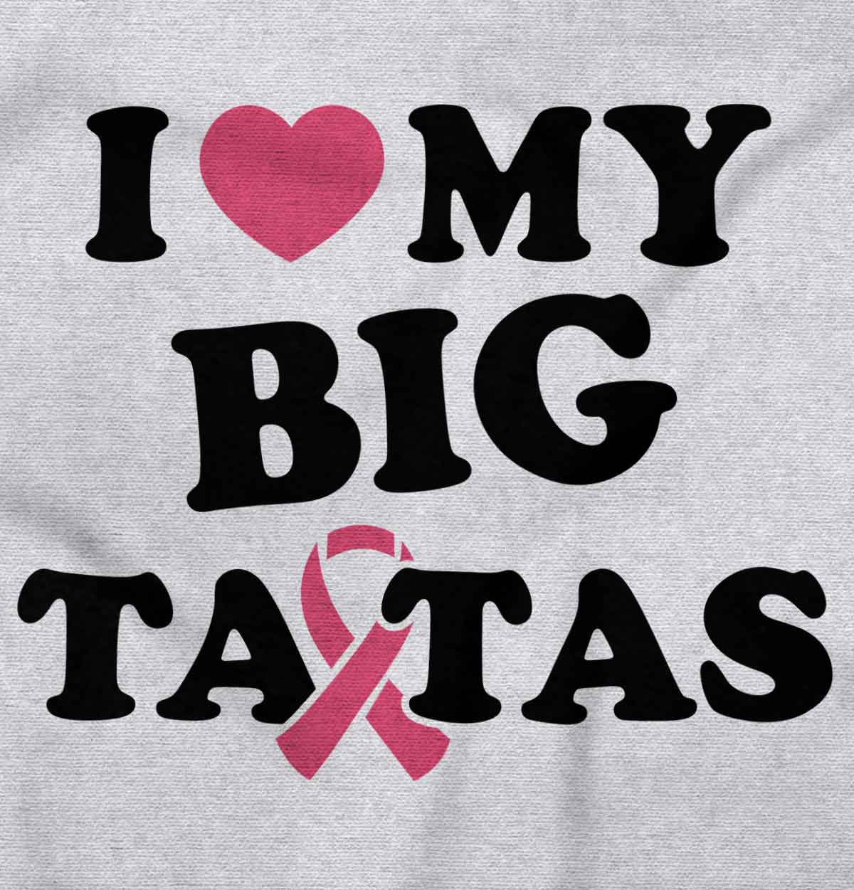 I Love My Big Tatas Funny Breast Cancer T Ladies Contrast Tank Top 9273