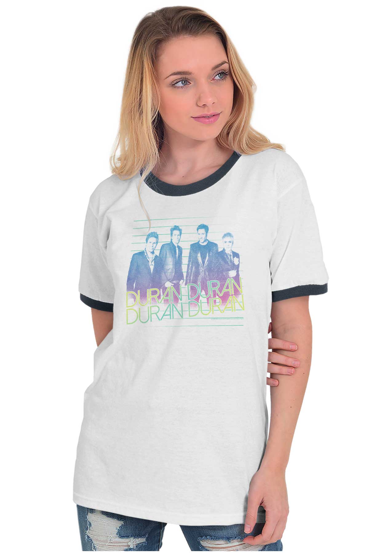 Duran Duran Vintage Concert Merch Tour Gift Adult Short Sleeve Ringer T