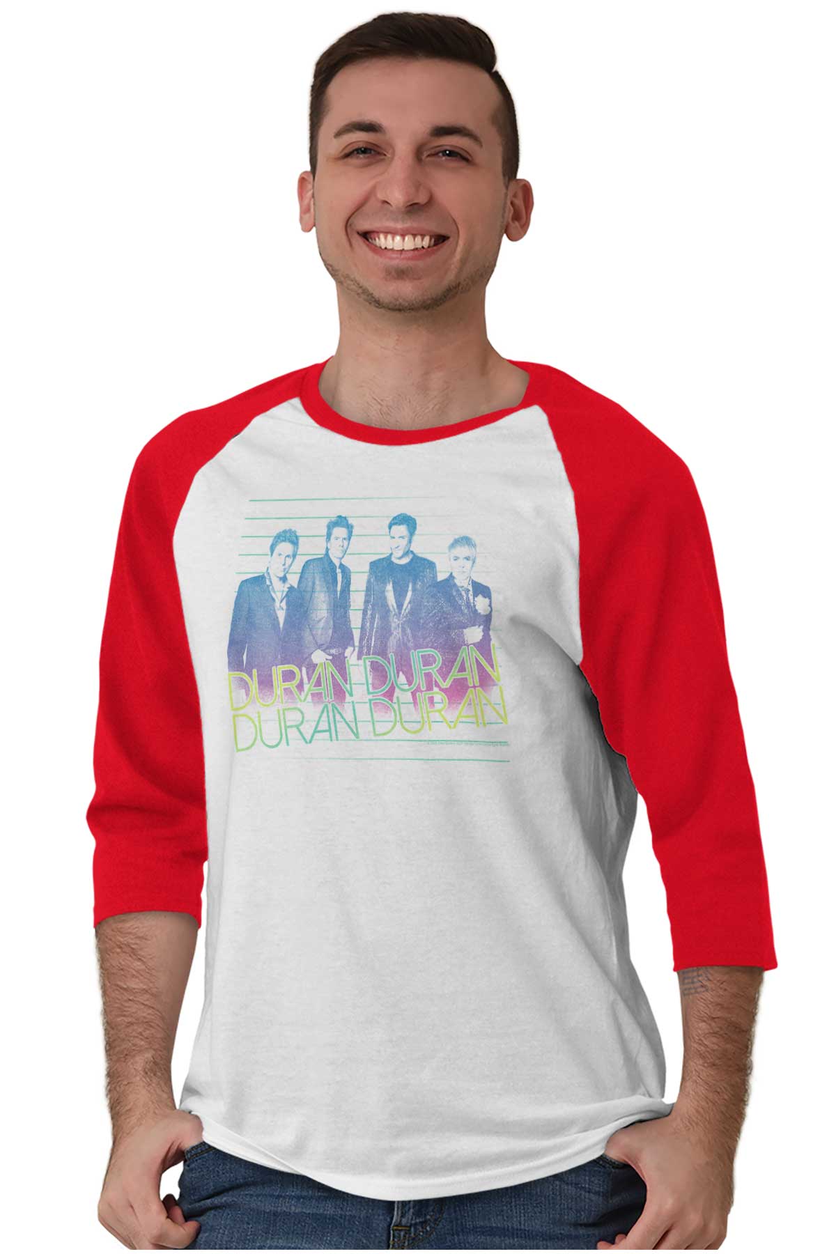 Duran Duran Vintage Concert Merch Tour Gift Adult 3/4 Sleeved Raglan